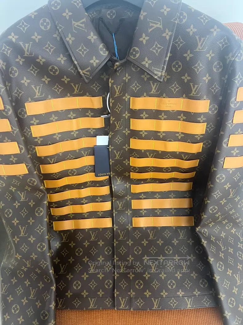 Louis Vuitton Louis Vuitton Co-branded nigo full print print leather jac Size US XL / EU 56 / 4 - 2 Thumbnail