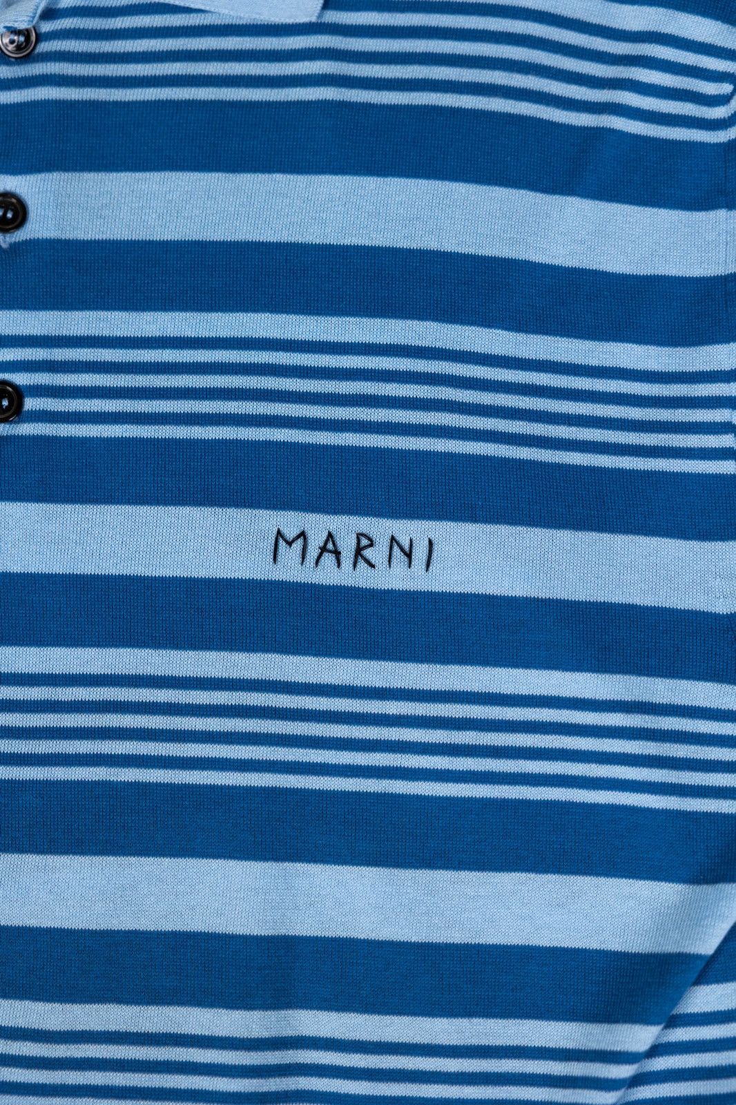 Marni Marni Striped Polo Shirt Size US M / EU 48-50 / 2 - 2 Thumbnail