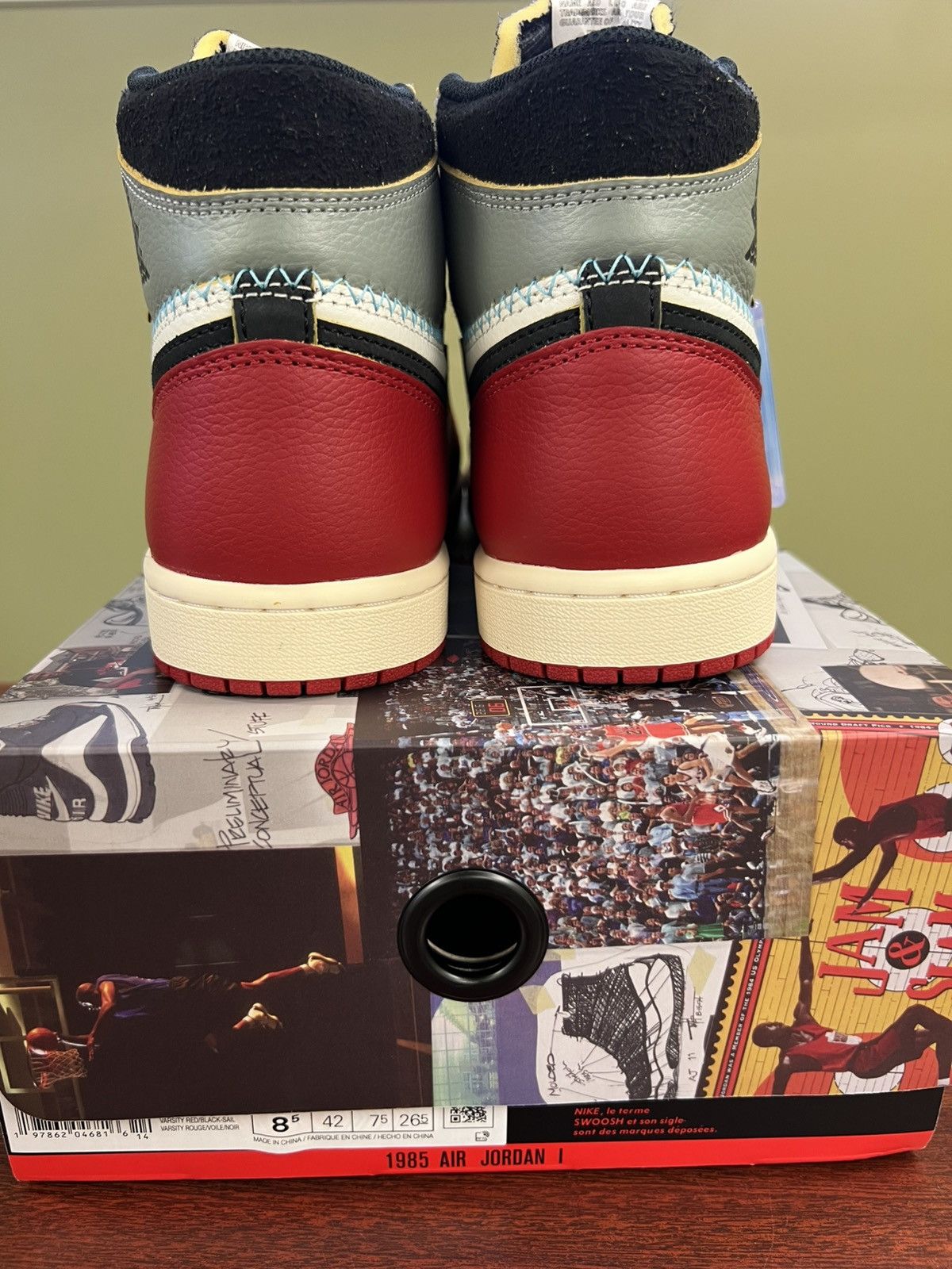Jordan Brand × Union LA Jordan 1 Retro High OG SP Union LA Chicago Shadow Size US 8.5 / EU 41-42 - 5 Thumbnail