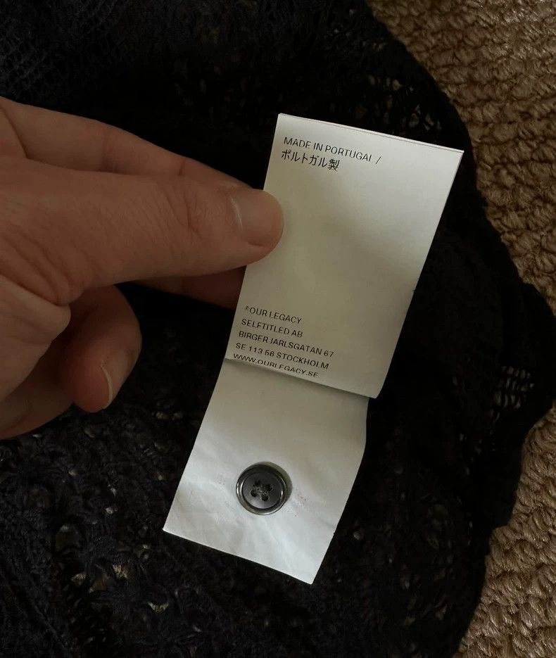 Our Legacy Our Legacy size48 Half sheer lace shirt Size US M / EU 48-50 / 2 - 5 Thumbnail
