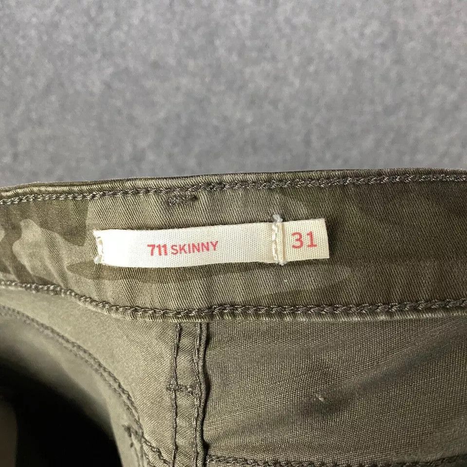 Levi's Levi's Jeans Women's Size 31 Skinny 711 Camouflage Stretch Size 31" - 5 Thumbnail