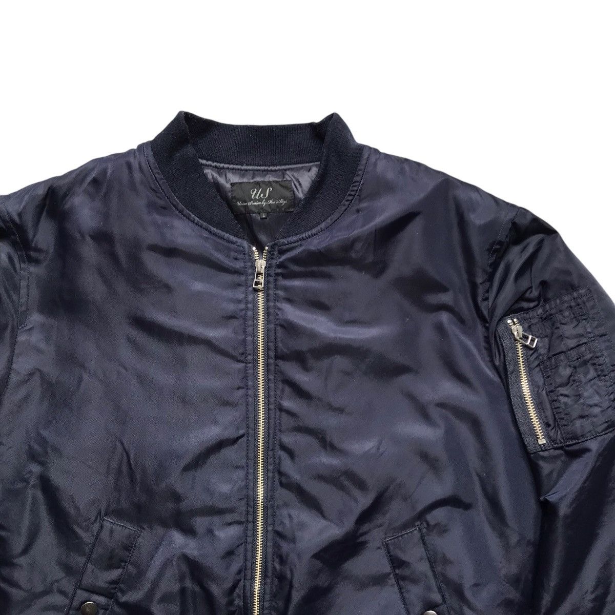 Japanese Brand × Vintage US BY MEN’s BIGI BOMBER JACKET MA1 Size US L / EU 52-54 / 3 - 2 Thumbnail