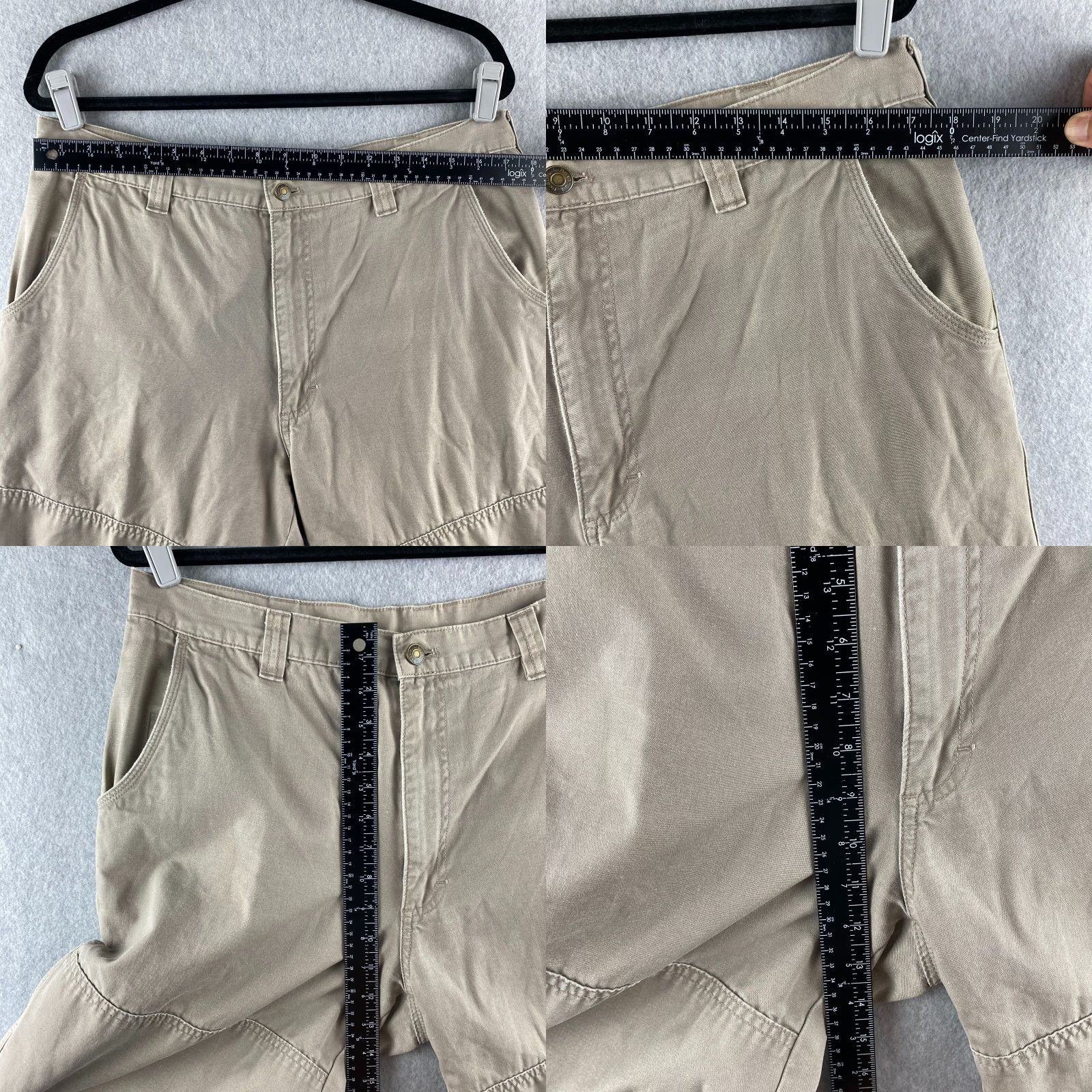 Vintage L.L. Bean Pants Mens 36 Khakis Beige Outdoor Hiking Camping Flap-Button Pockets Size US 36 / EU 52 - 8 Thumbnail