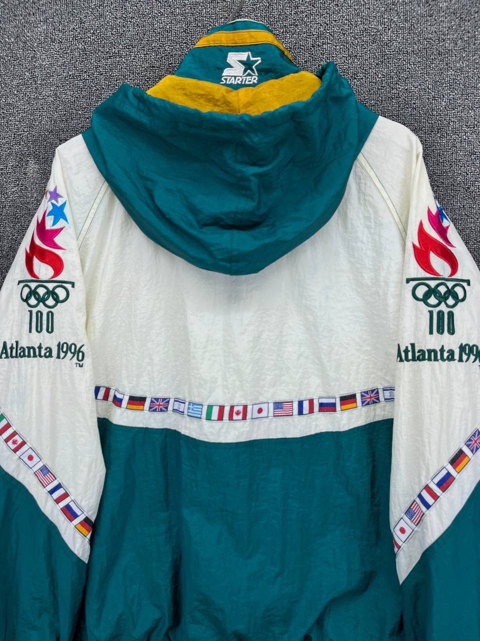 Starter Vintage Starter Olympic Games Hoodie Half Zipper Anorak Size US L / EU 52-54 / 3 - 10 Thumbnail