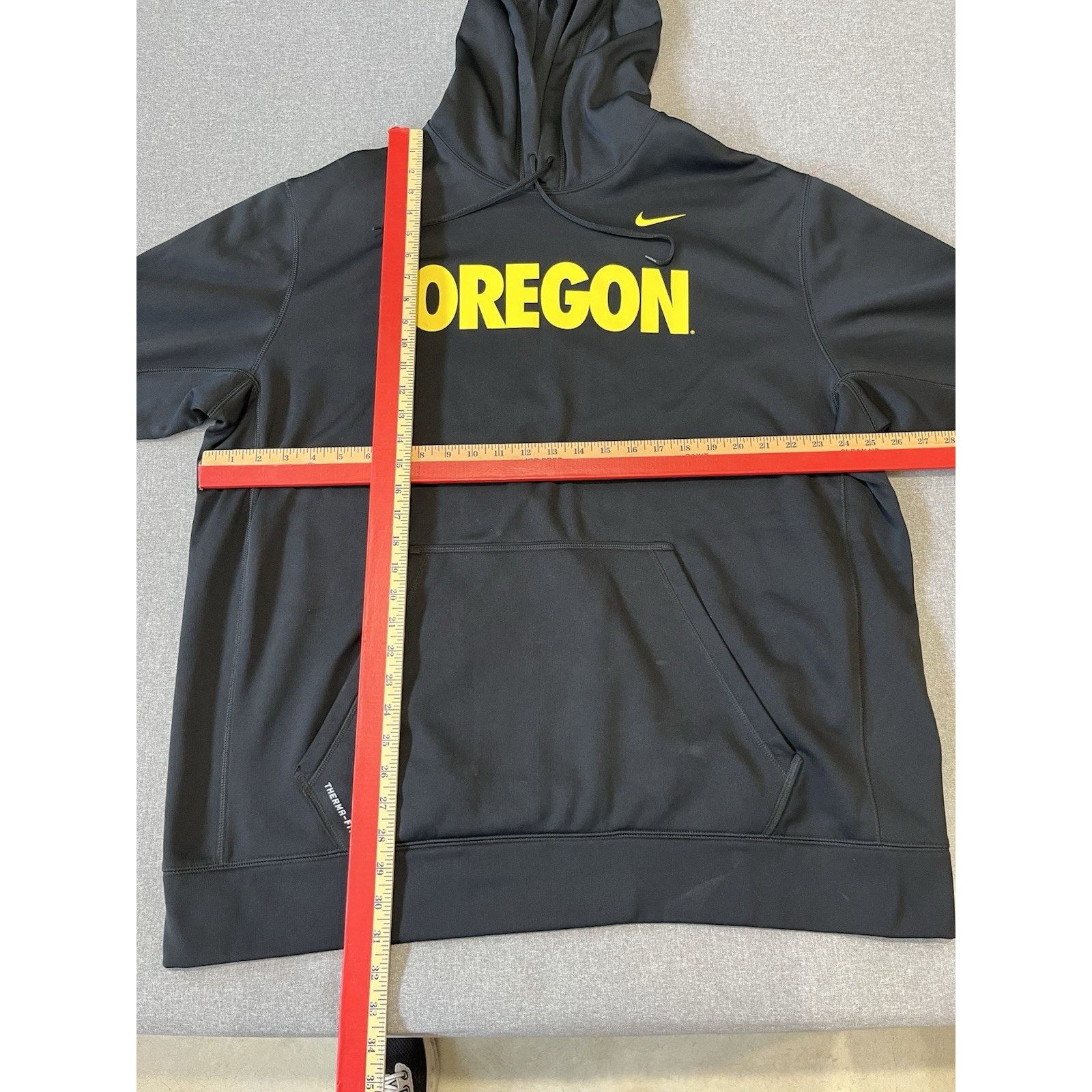 Nike Nike Oregon Ducks Hoodie Jacket Black Yellow Long Sleeve 2XL Size US XXL / EU 58 / 5 - 4 Thumbnail