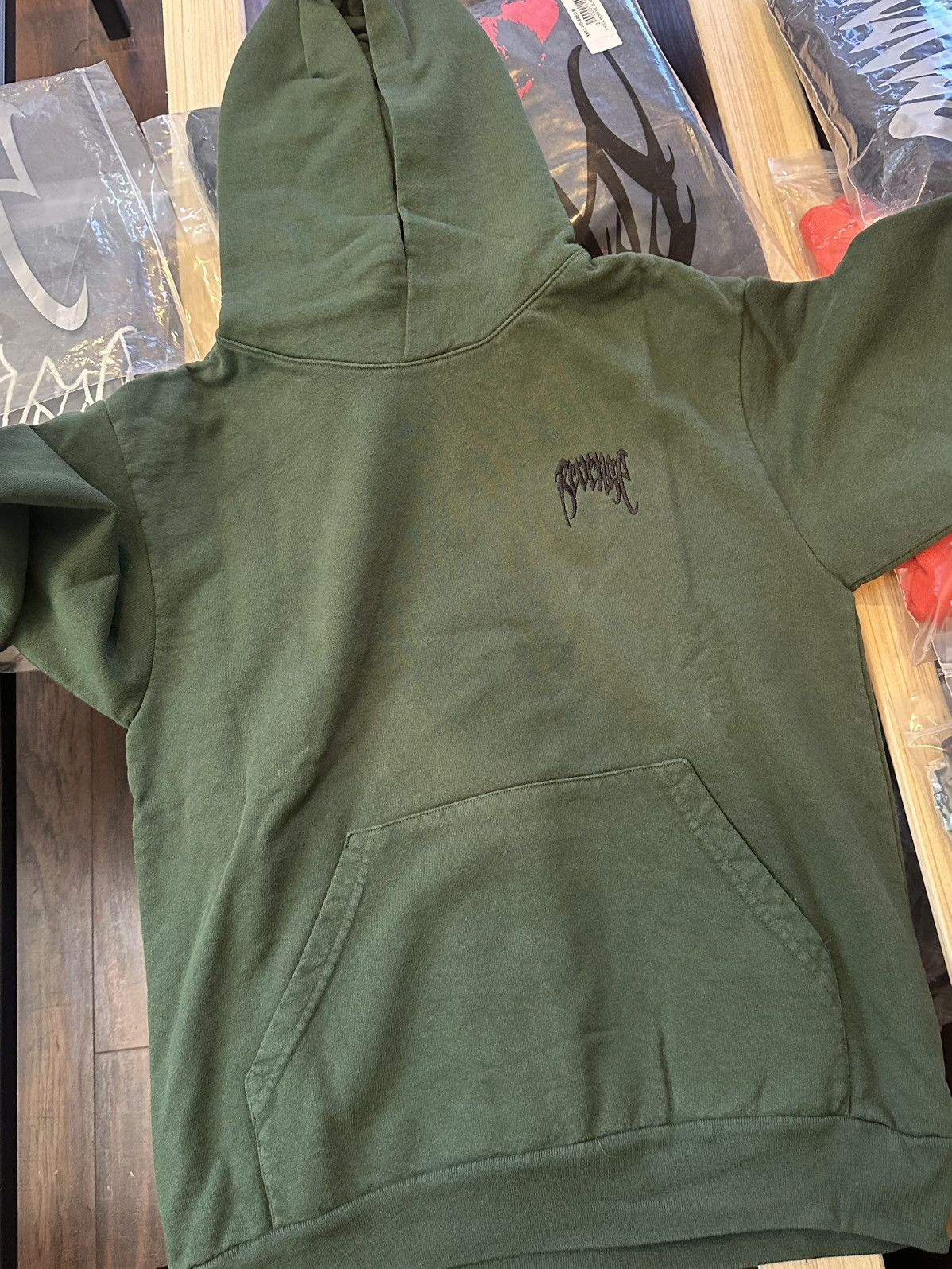 Revenge Basic embroidery Heavy weight Green Size US M / EU 48-50 / 2 - 1 Thumbnail