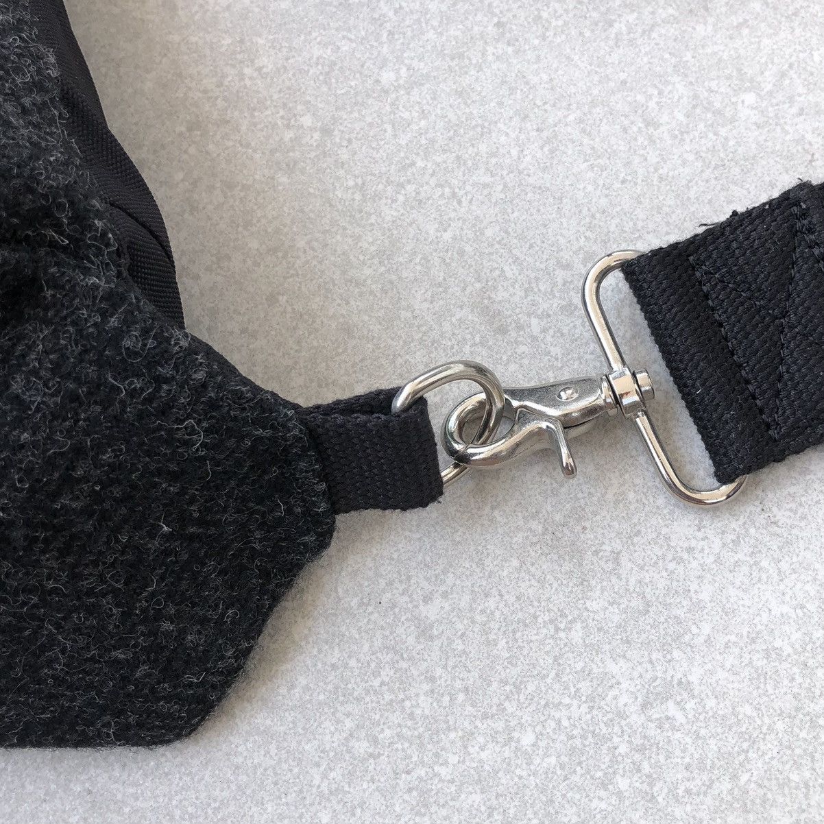Boycott Boycott x Harris Tweed Mix Leather Wool Cross Body Bag Size ONE SIZE - 15 Thumbnail