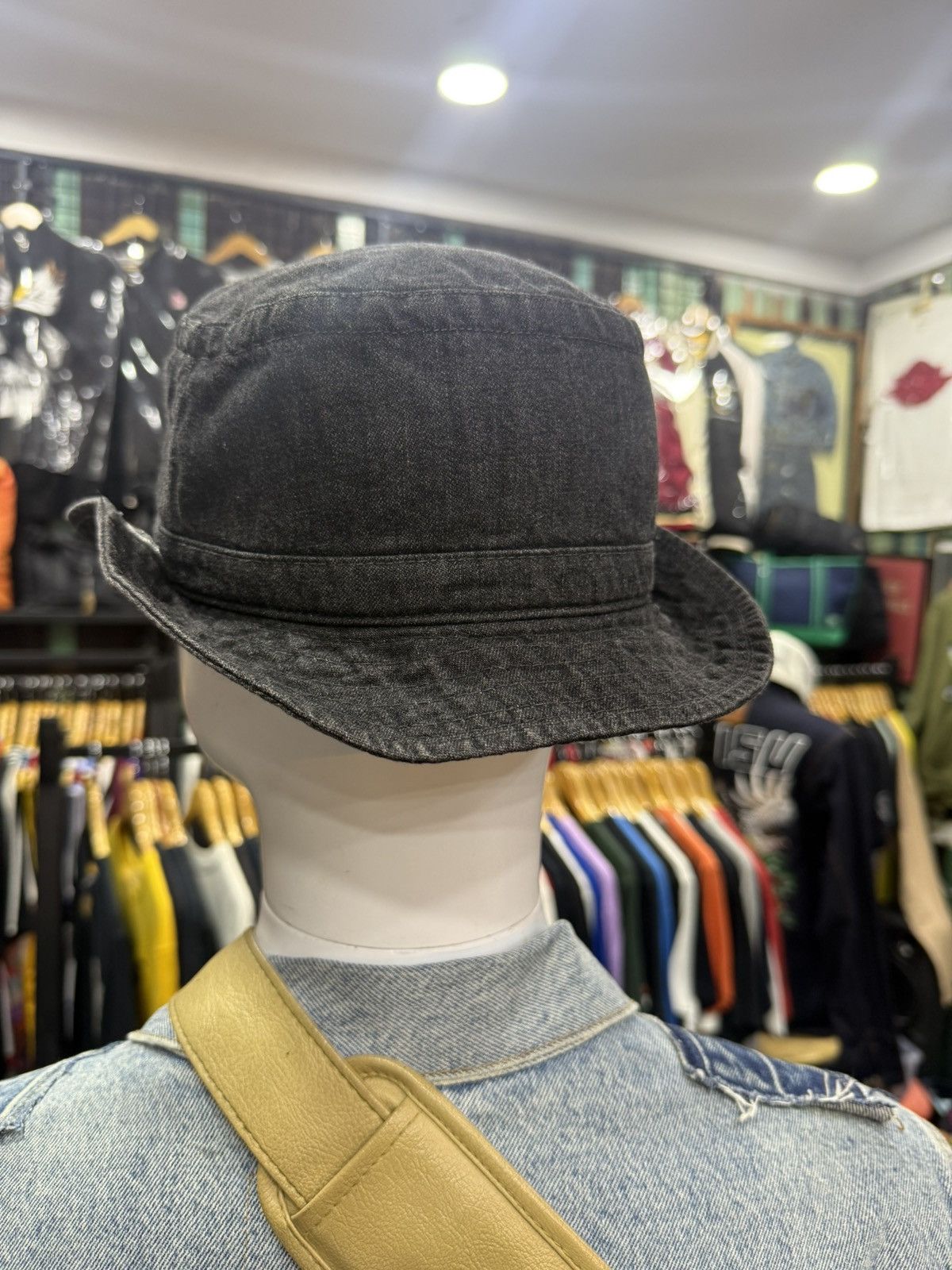 Japanese Brand C4LA Heroic denim bucket hat Size ONE SIZE - 3 Thumbnail