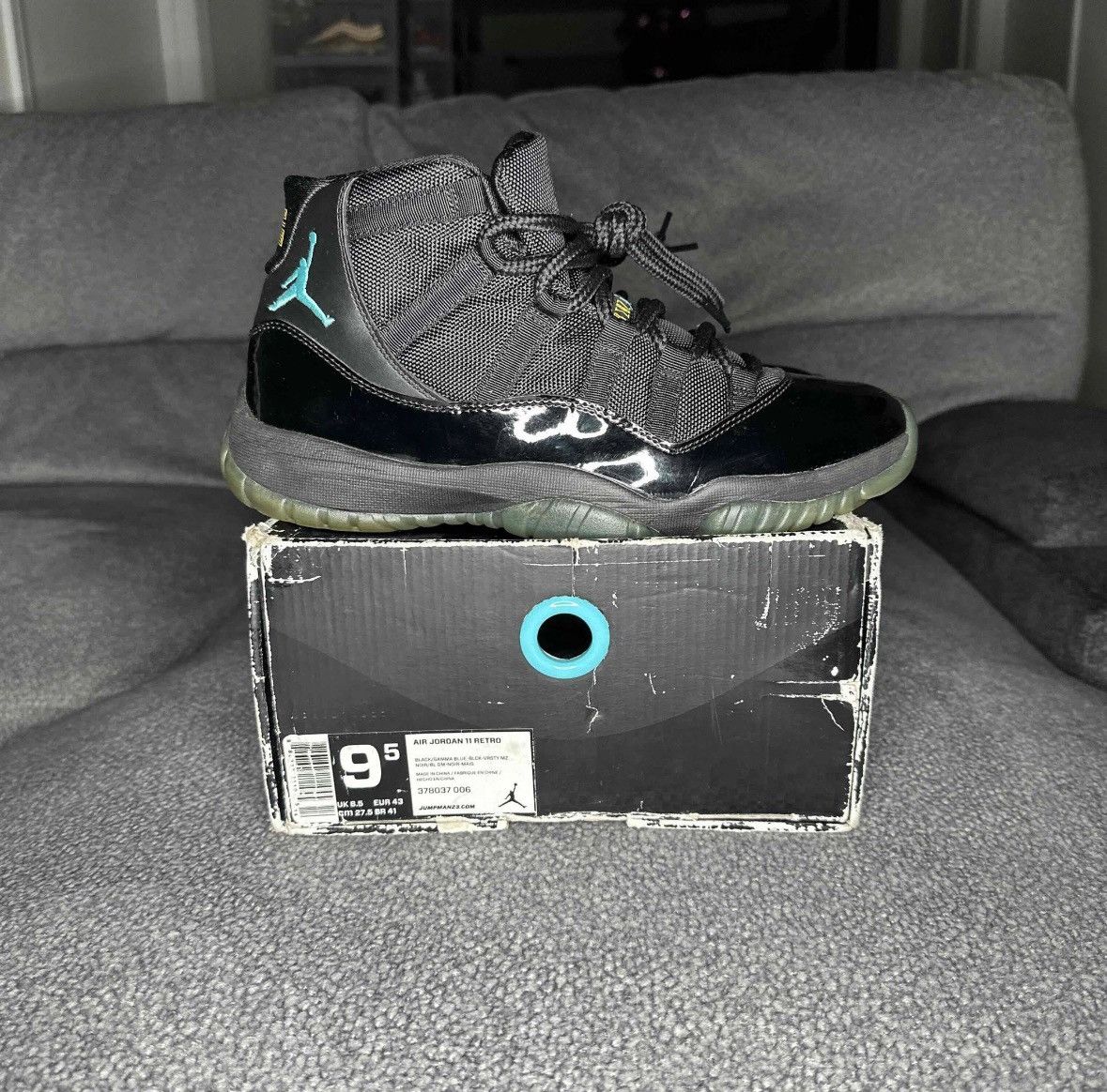 Air Jordan 11 Retro Gamma 2013 Size 9.5