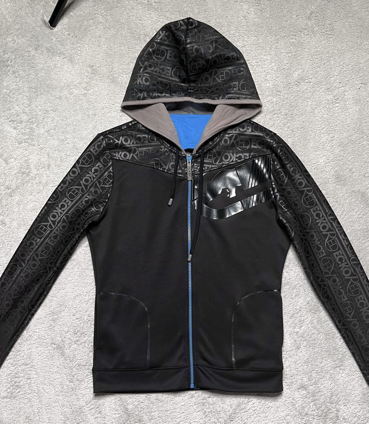 Ecko Unltd. Vintage Black Hoodie Sweatshirt ZIP Up Ecko Print Hip hop Size US S / EU 44-46 / 1 - 2 Thumbnail