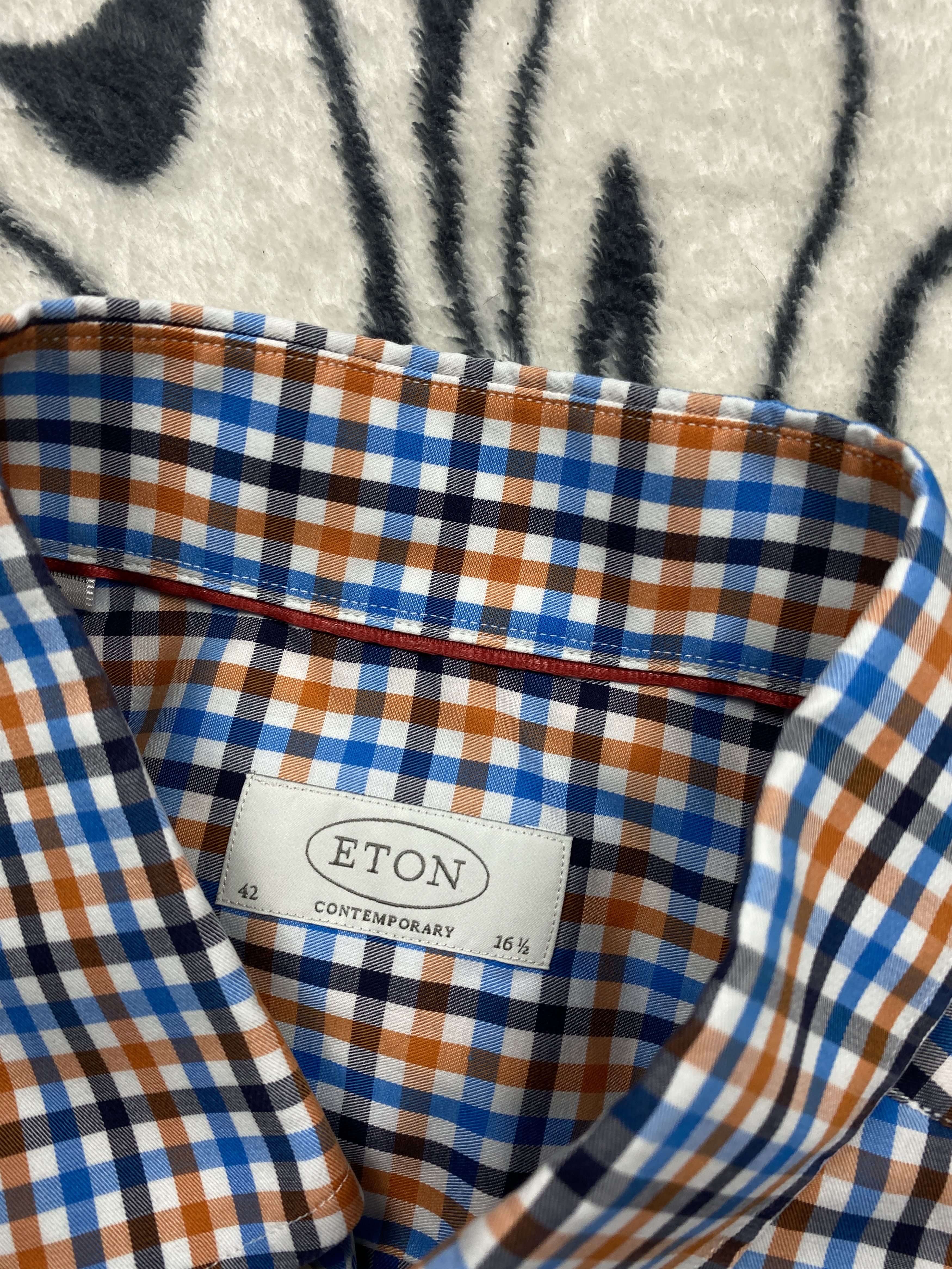 Eton × Vintage Eton Mens Long Sleeve Shirt Size US XL / EU 56 / 4 - 4 Thumbnail