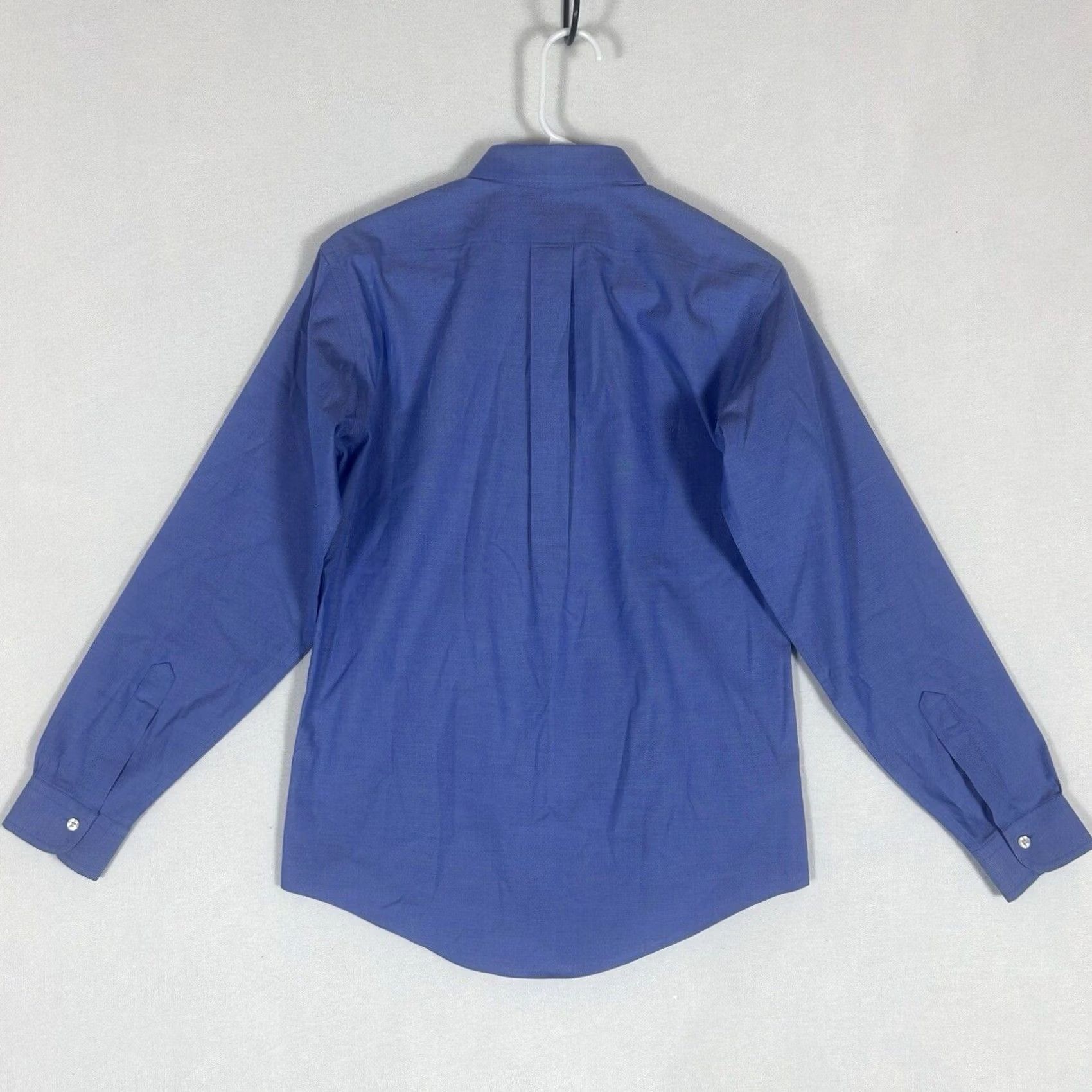 Brooks Brothers Brooks Brothers Button Down Dress Shirt Mens 16 Long Sleeve 100% Cotton Blue Solid Dress Shirt Mens 16 Size US L / EU 52-54 / 3 - 6 Thumbnail