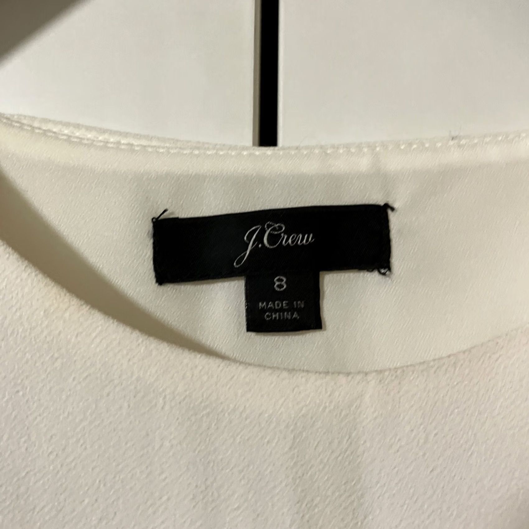 J.Crew J.CREW Jumpsuit One-Piece Women Wide-Leg Ruffle Sleeve Black & White Crepe 8 Colorful Multicolor Shirt? Size 30" / US 8 / IT 44 - 2 Thumbnail