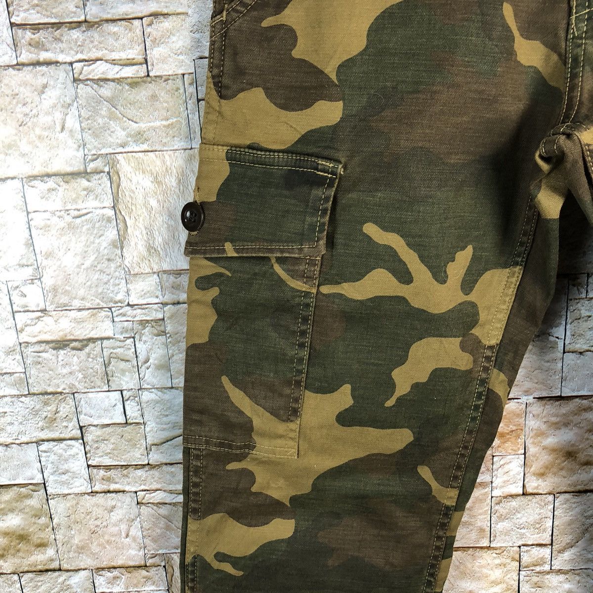 Johnbull John Bull Camo utility military japan Brown Pants #A156 Size US 28 / EU 44 - 10 Thumbnail