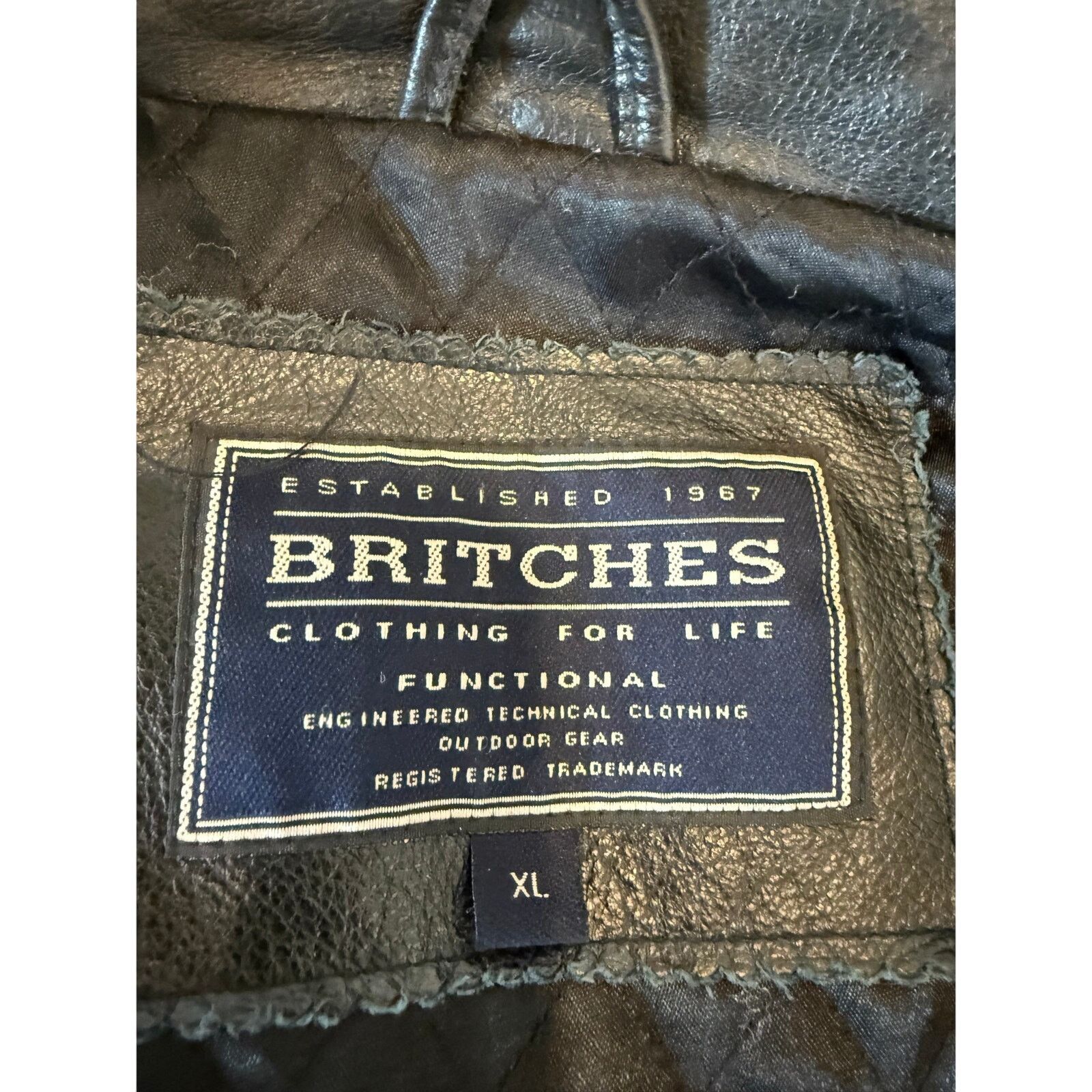 Britches Britches - Vintage Men's Leather Coat, Size XL Size US XL / EU 56 / 4 - 5 Thumbnail