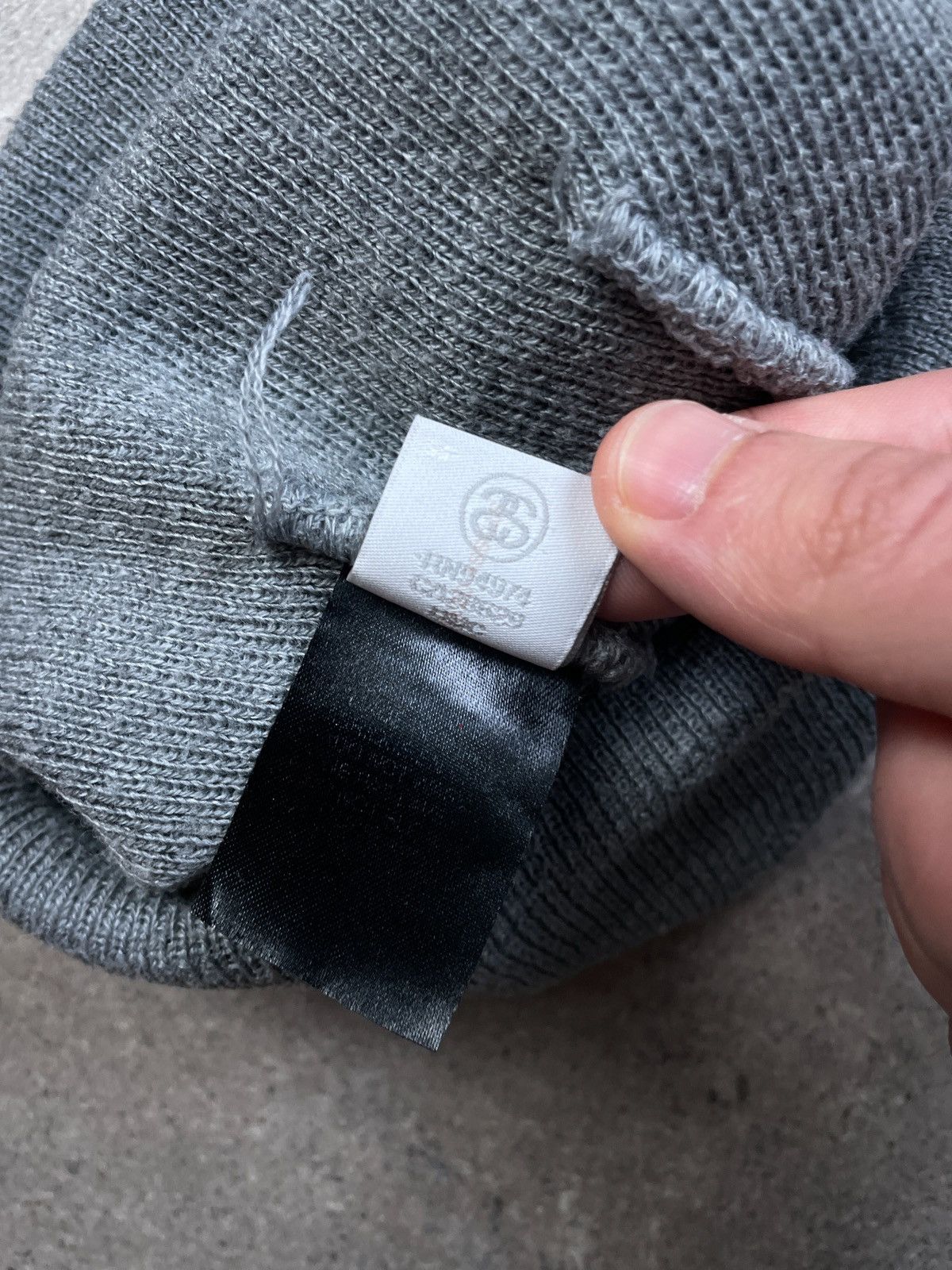 Stussy Stussy Beanie Grey y2k vintage skate hype swag Size ONE SIZE - 4 Thumbnail
