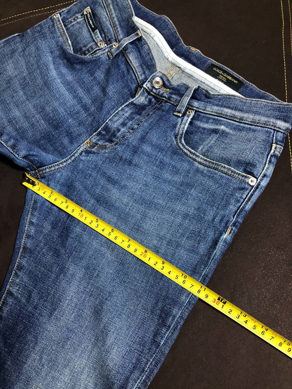 Dolce & Gabbana DOLCE & GABBANA Indigo Distressed Denim Button Fly jeans Size US 30 / EU 46 - 11 Thumbnail
