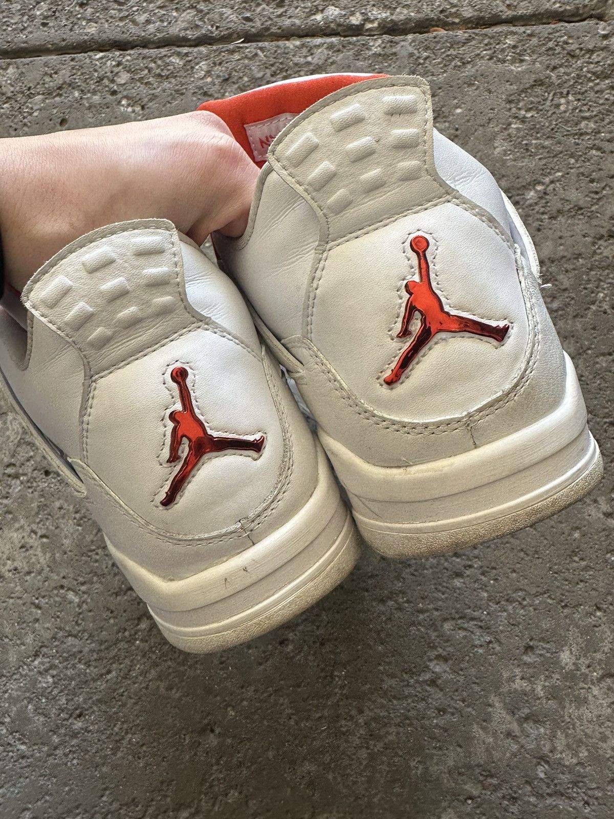 Jordan Brand Nike Air Jordan 4 Retro Orange Metallic size 13 Size US 13 / EU 46 - 4 Thumbnail