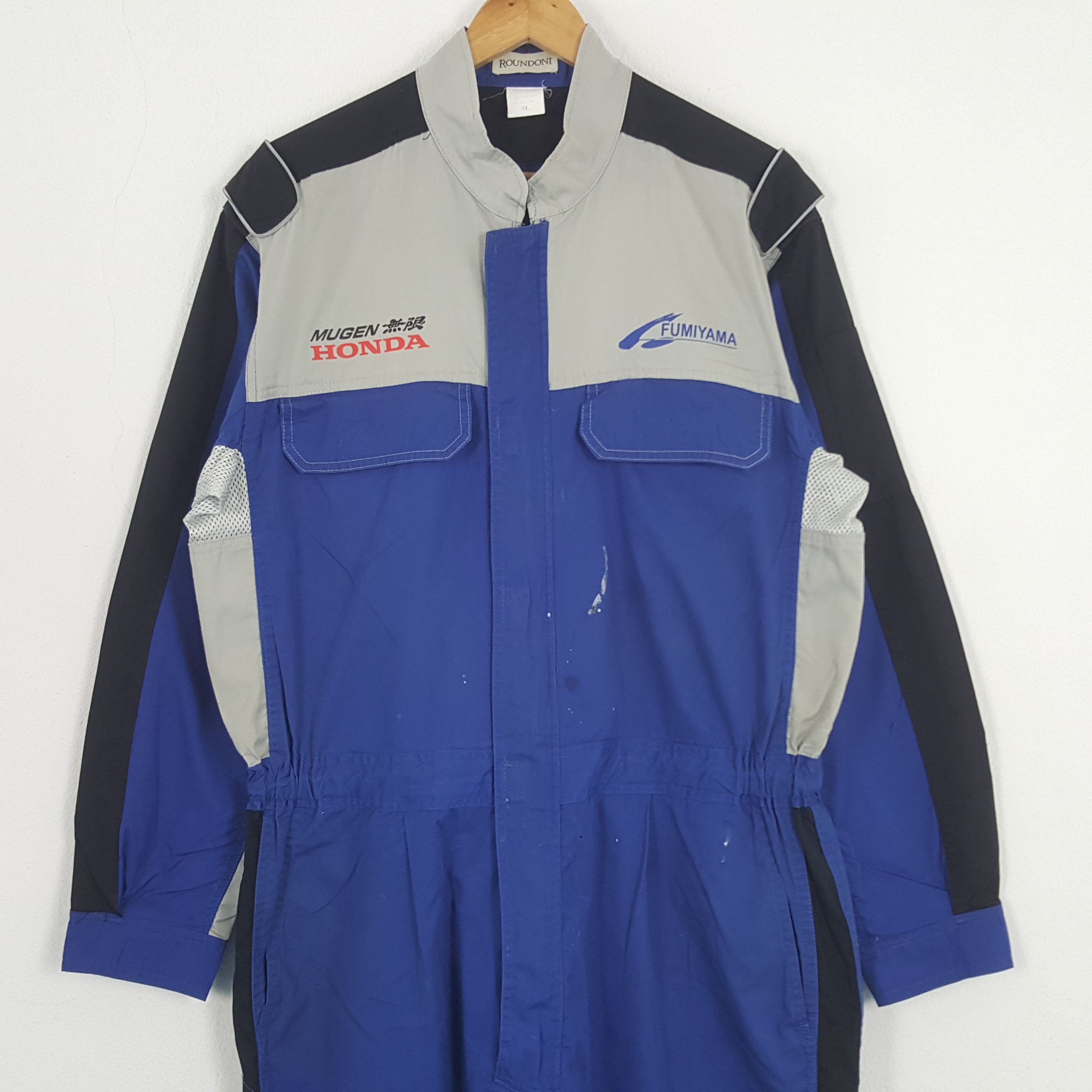 Honda × Japanese Brand × Vintage Vintage Mugen Honda Japan Racing Team Custom Coverall Jacket Size US L / EU 52-54 / 3 - 5 Thumbnail