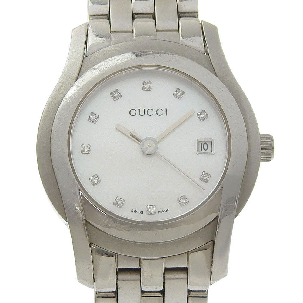 Gucci Gucci Gucci Stainless Steel Quartz Analog Watch Metal Quartz 5500L DUTY FREE for USA Size ONE SIZE - 1 Thumbnail
