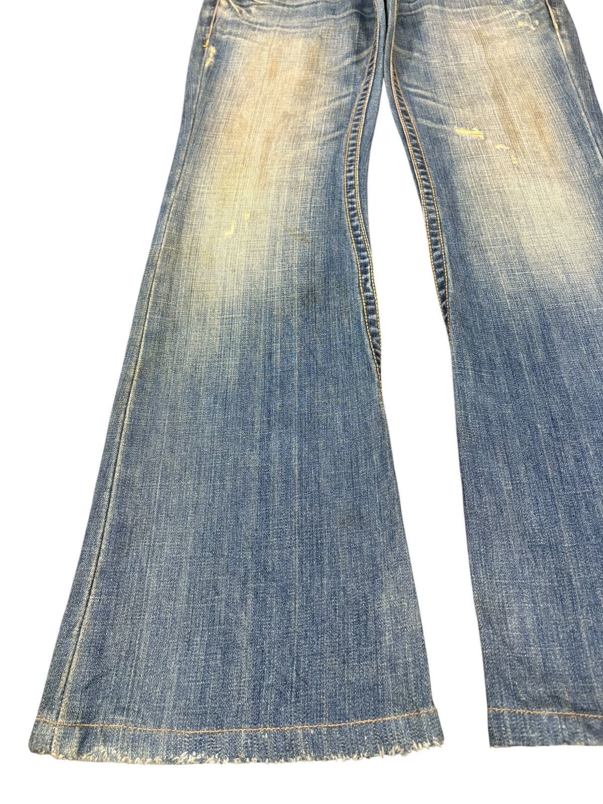 Japanese Brand Vintage Japanese Brand Mud Wash Bootcut Flare Jeans Size US 28 / EU 44 - 6 Thumbnail