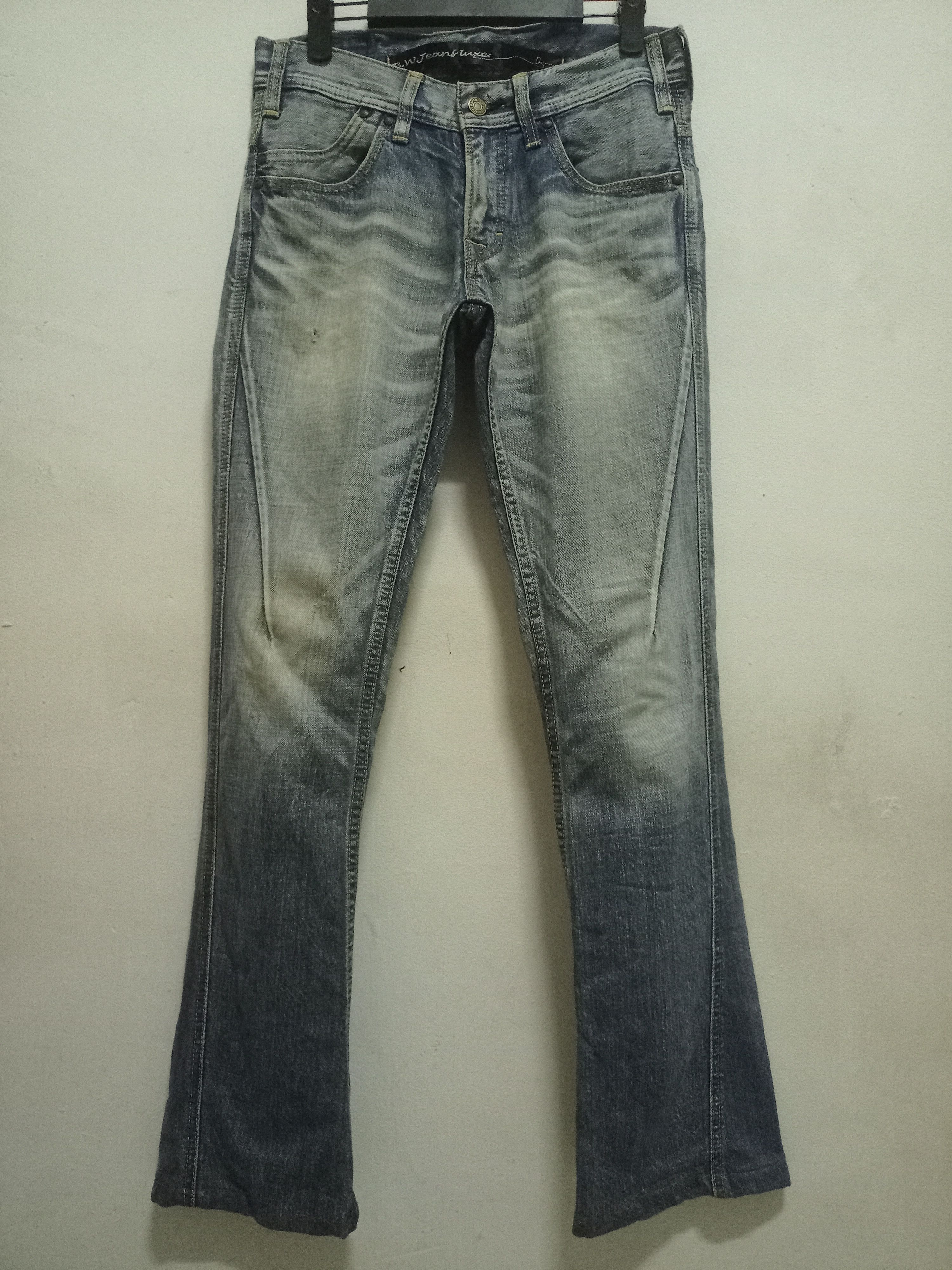 Japanese Brand Vintage Japanese BLUE WAY Distressed Flare Jeans Size US 30 / EU 46 - 1 Thumbnail