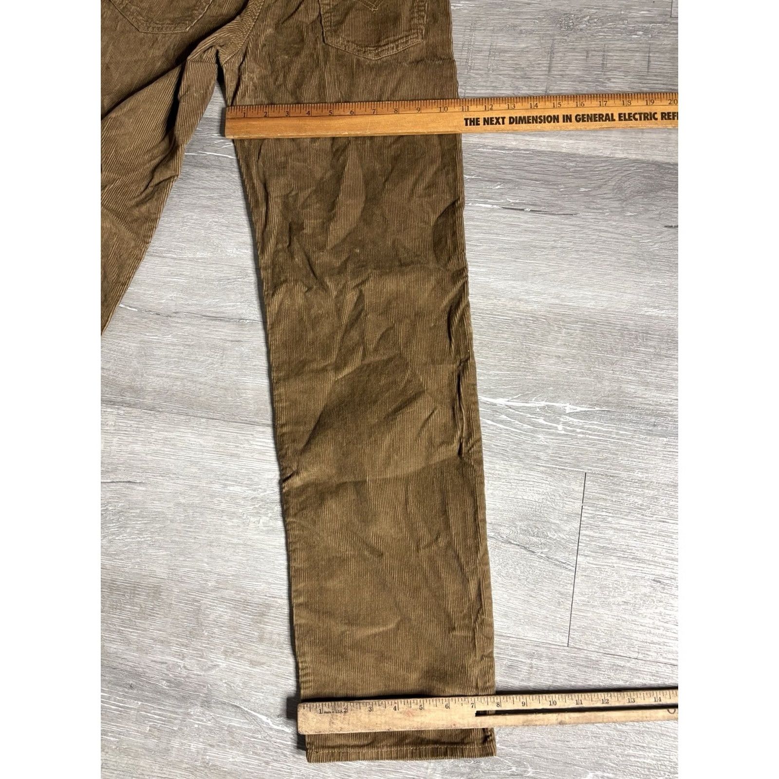 Levi's VINTAGE Levi's 94 Baggy Pants Womens 24x31 Corduroy Brown Relaxed High Rise Pockets Jeans Casual Girls Womens Size 42" / US 20 - 5 Thumbnail