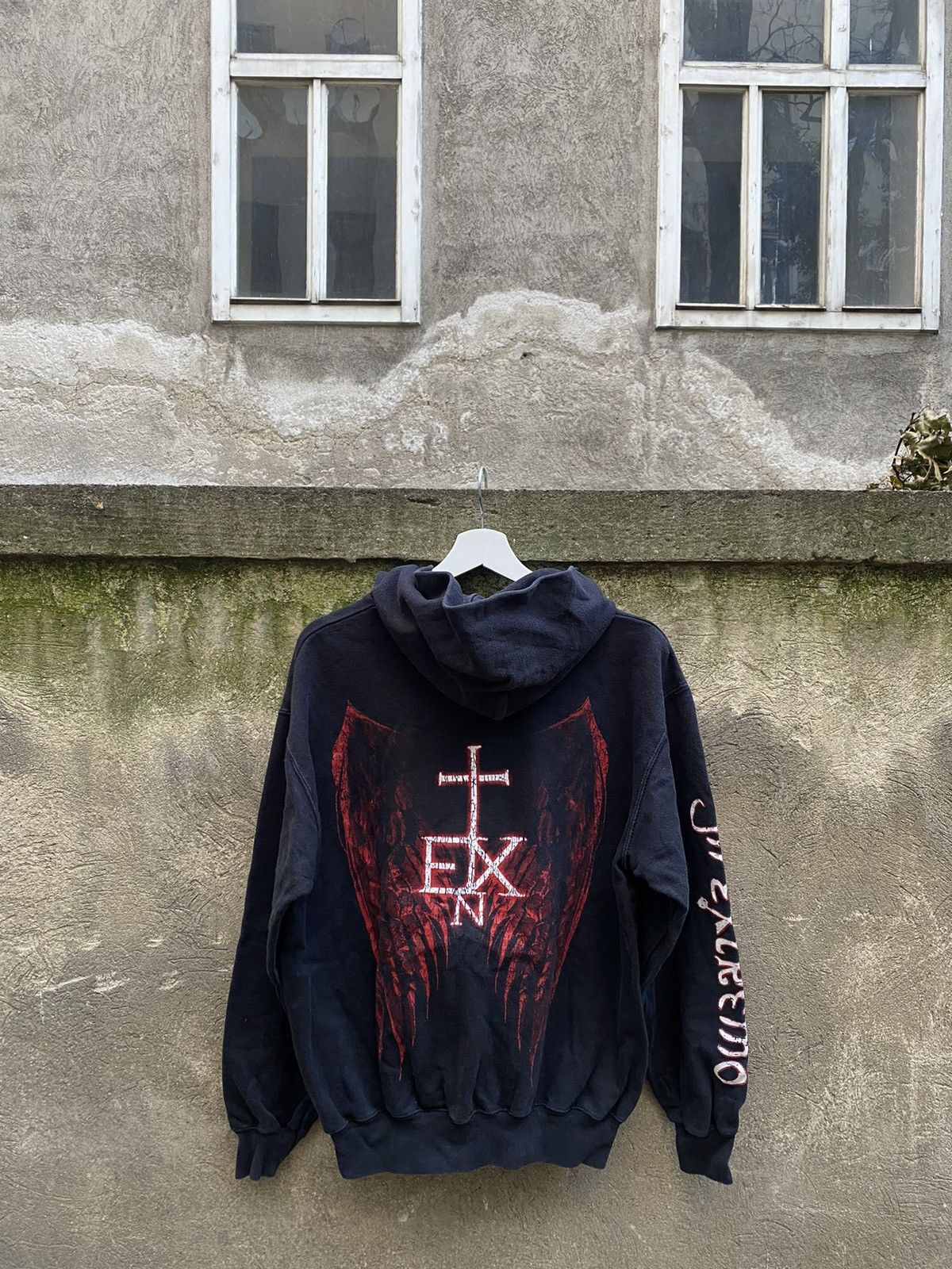 Band Tees × Vintage Vintage Extremo Frei Zu Sein Rock Y2K Baggy Hoodie Size US M / EU 48-50 / 2 - 1 Thumbnail