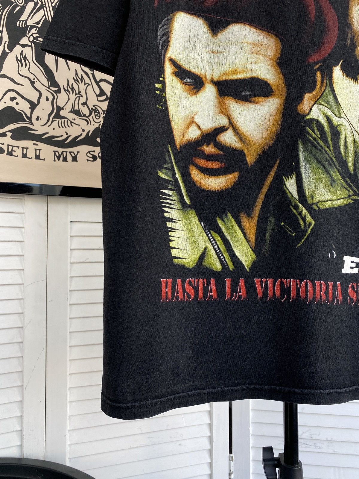 Band Tees × Vintage Vintage 90's Che Guevara USA Solid Rock Tee Shirt Y2K Size US L / EU 52-54 / 3 - 6 Thumbnail
