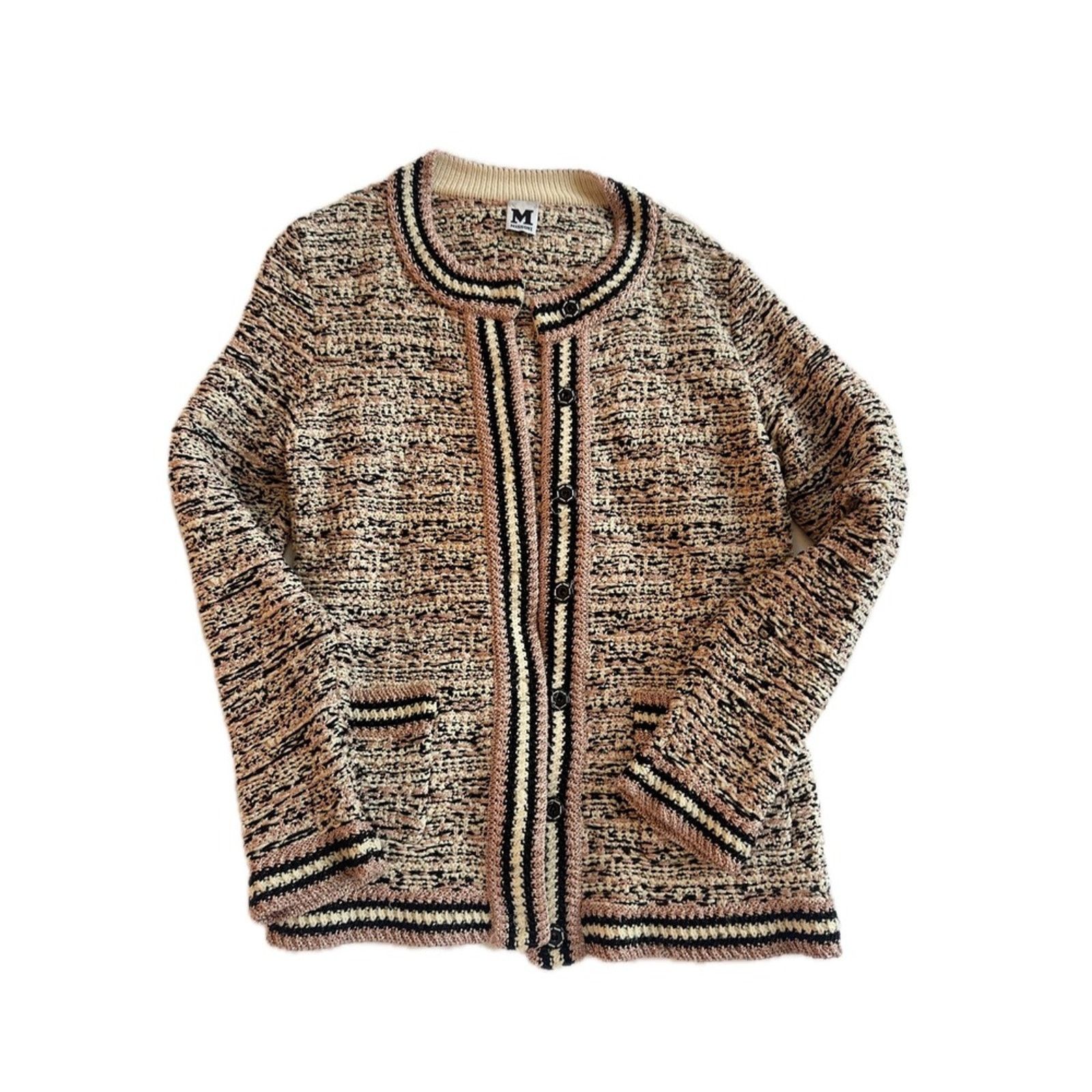 Missoni Missoni Mare Knit Cardigan Jacket – Multicolor Bouclé Size S / US 4 / IT 40 - 1 Thumbnail