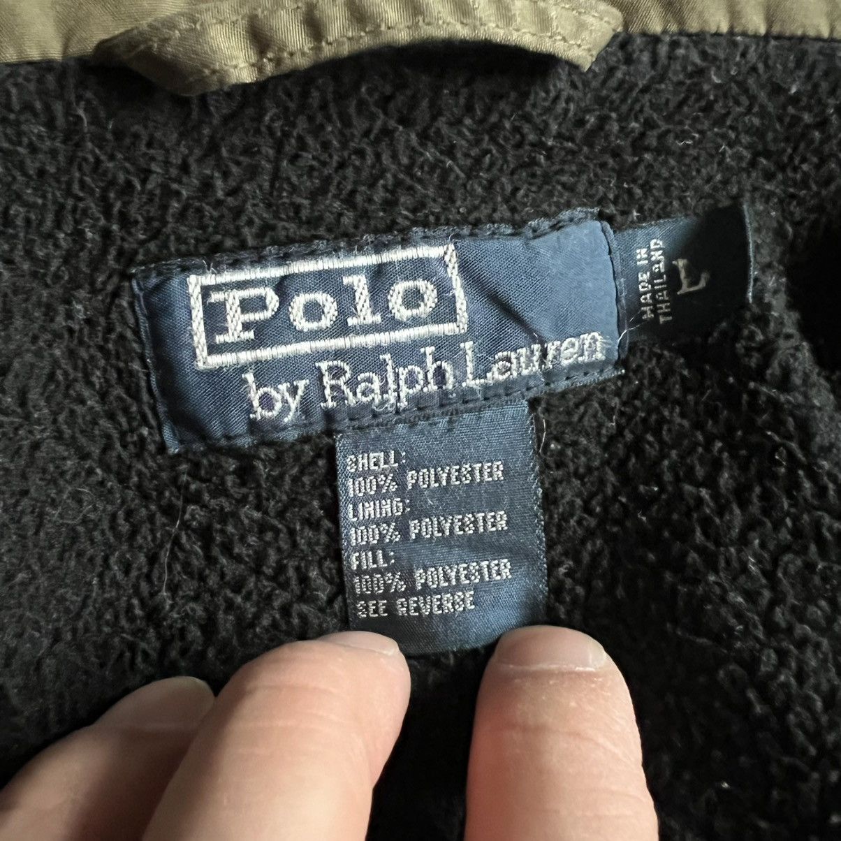 Polo Ralph Lauren Vintage 2000s Y2K Polo Ralph Lauren Green Bomber Jacket Size US L / EU 52-54 / 3 - 8 Thumbnail