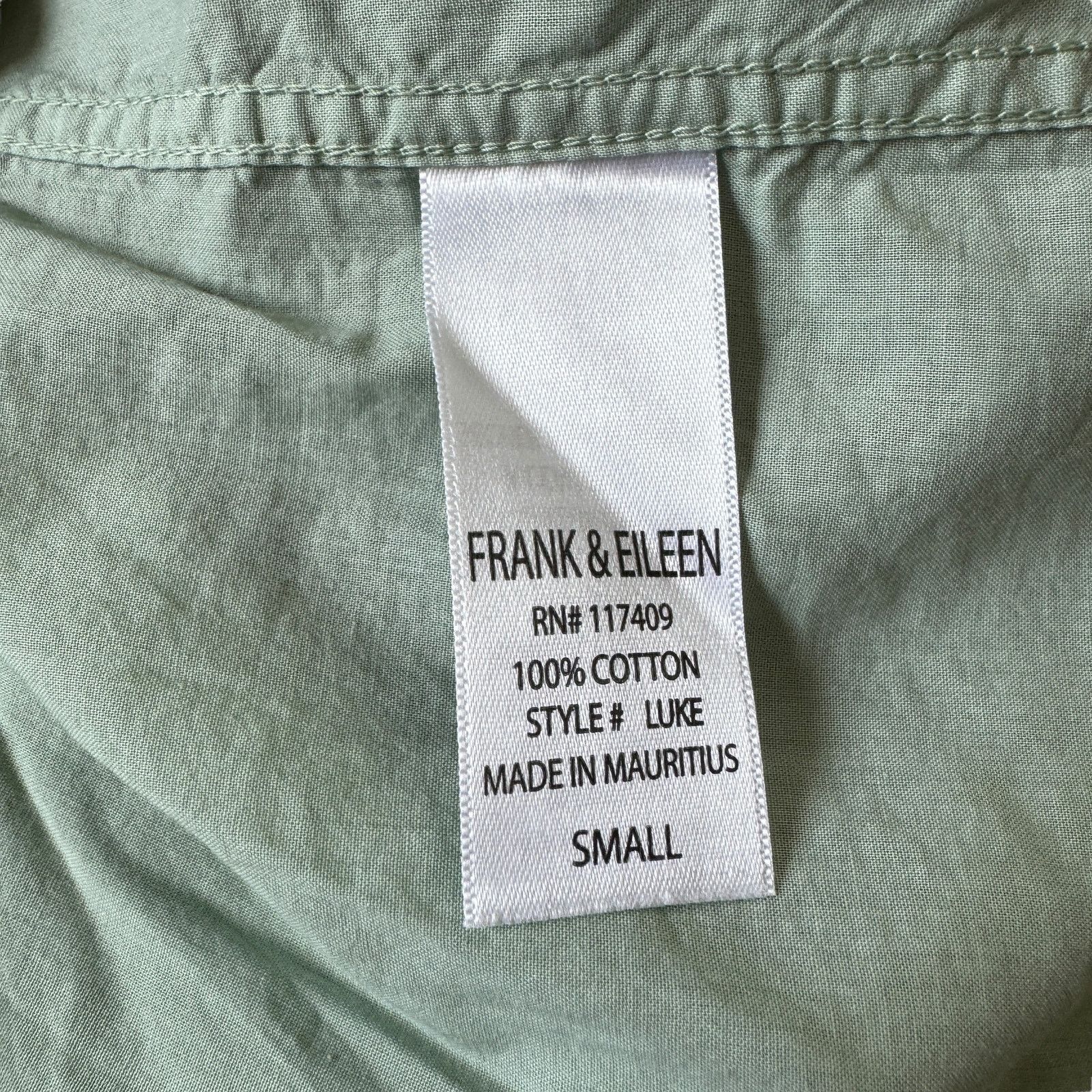 Frank & Eileen Frank & Eileen Luke Button Front Shirt Mint Green Unisex Size S / US 4 / IT 40 - 6 Thumbnail