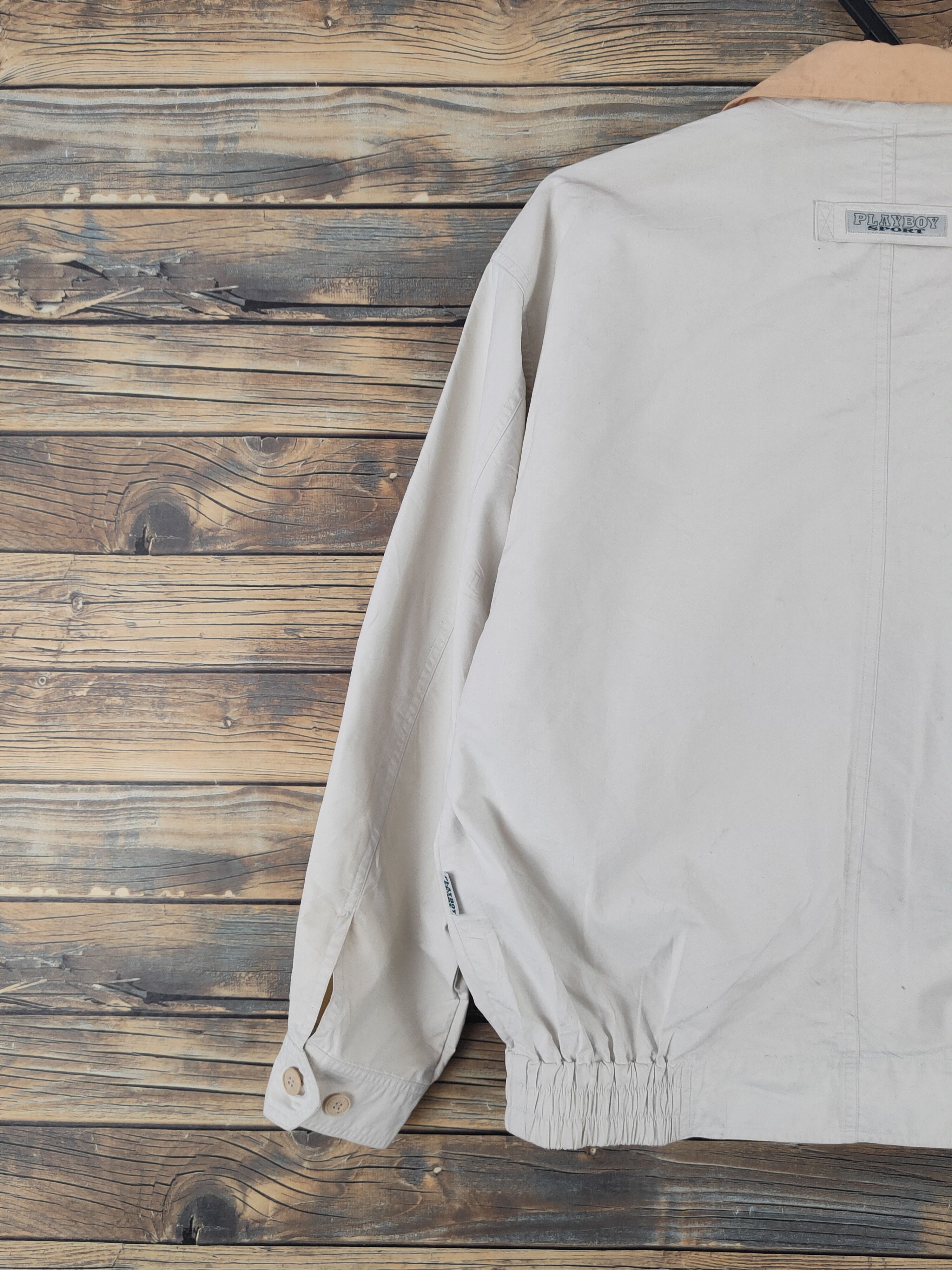 Playboy Playboy vintage Ivory Sportswear Bombers jacket #W2250 Size US S / EU 44-46 / 1 - 10 Thumbnail