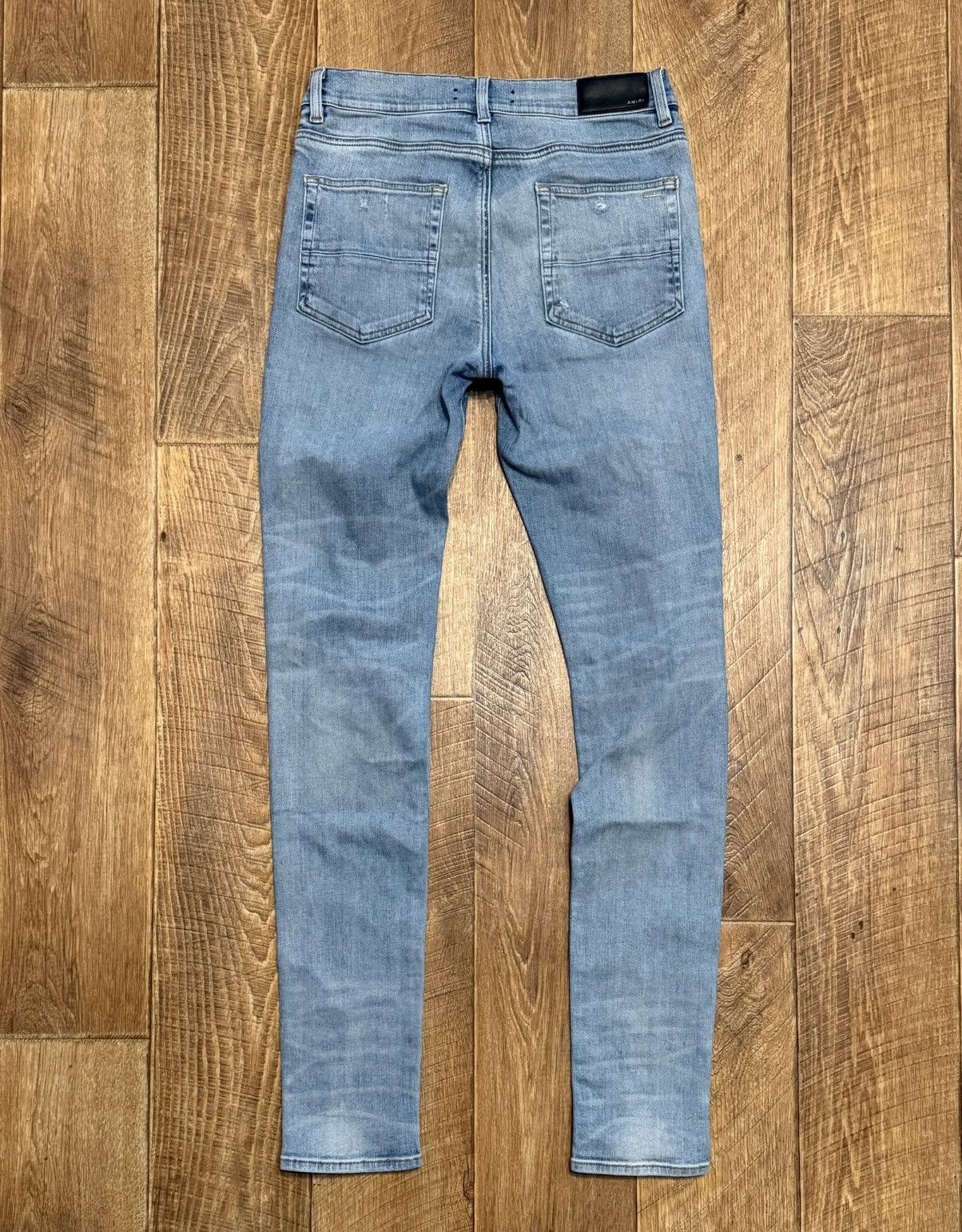 Amiri Amiri Ripped Light Blue Jeans Denim Pants Size US 32 / EU 48 - 12 Thumbnail