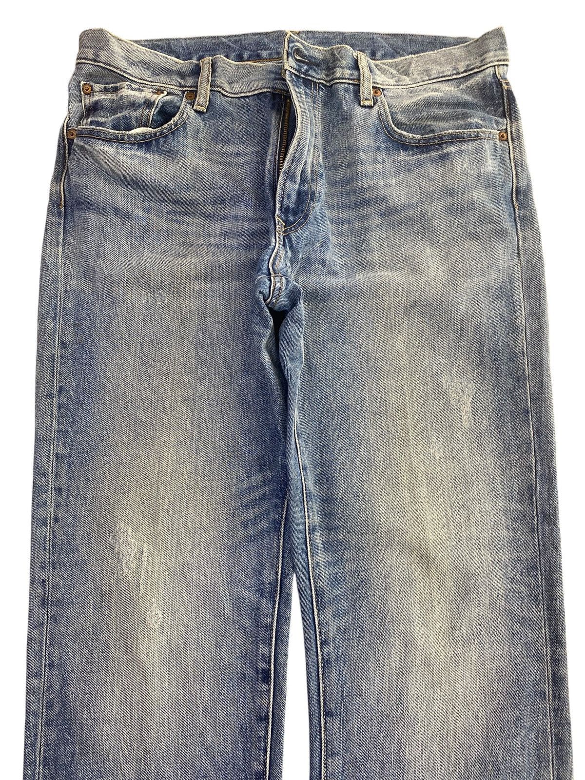 Uniqlo Uniqlo Blue Acid Wash Faded Style Loose Jeans Size US 34 / EU 50 - 2 Thumbnail