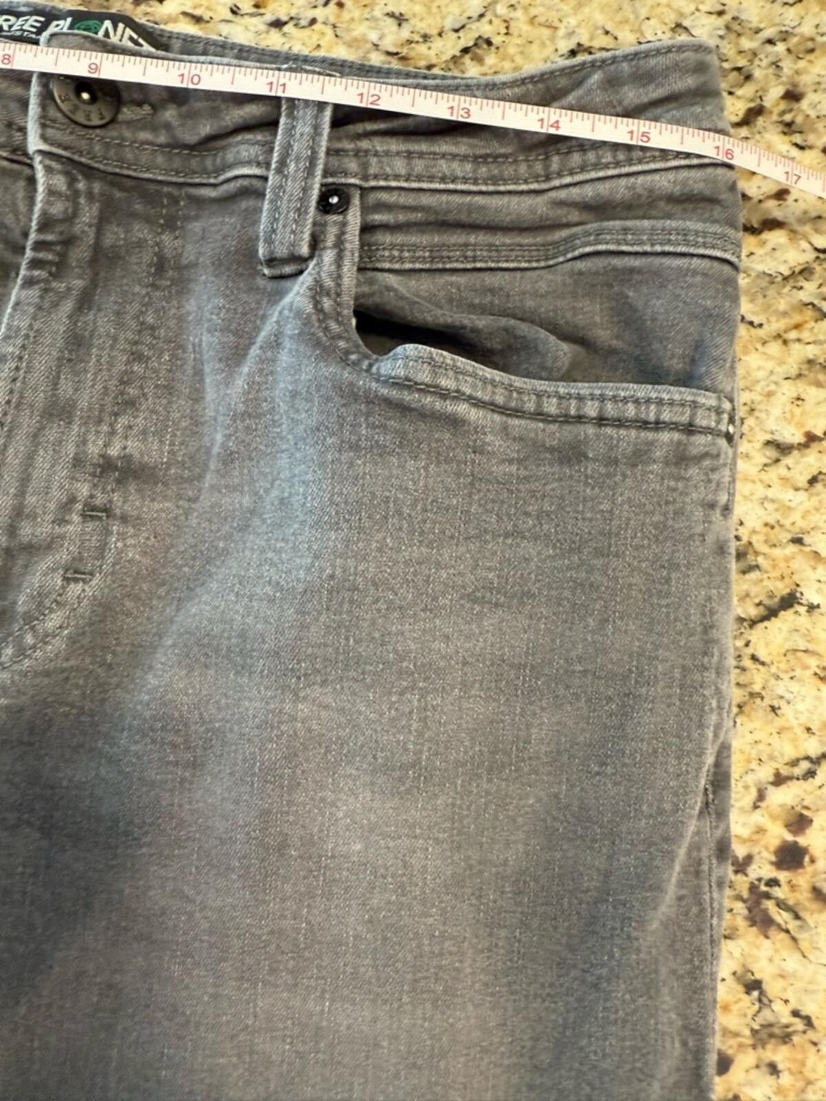 Free Planet Free Planet Sustainable Denim gray jeans straight 32”x30” Size US 32 / EU 48 - 4 Thumbnail