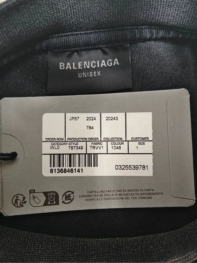 Balenciaga Balenciaga size 1 Iron Tower Washed Short Sleeves Size US S / EU 44-46 / 1 - 4 Thumbnail