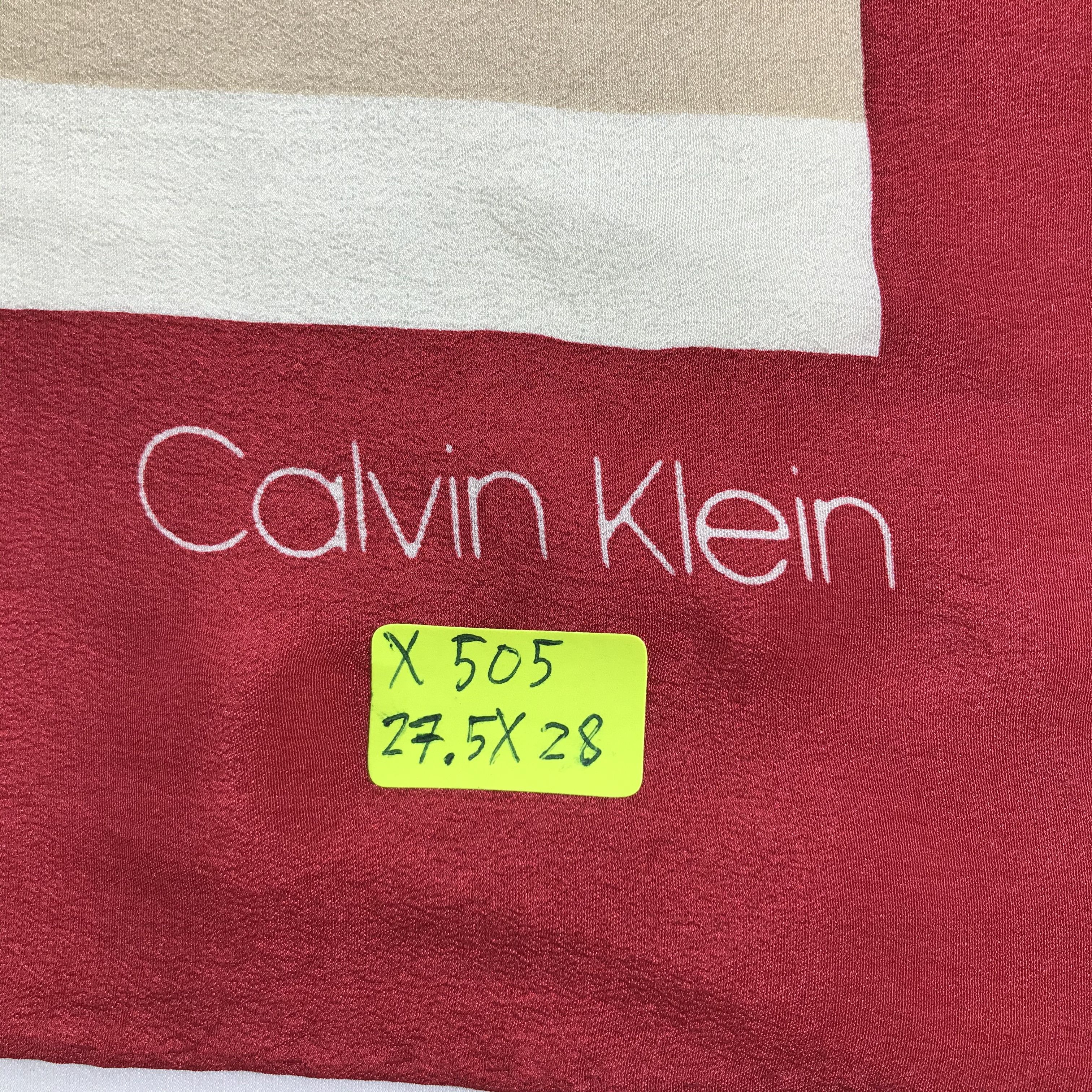Calvin Klein Vintage Calvin Klein Silk scarf Size ONE SIZE - 6 Thumbnail