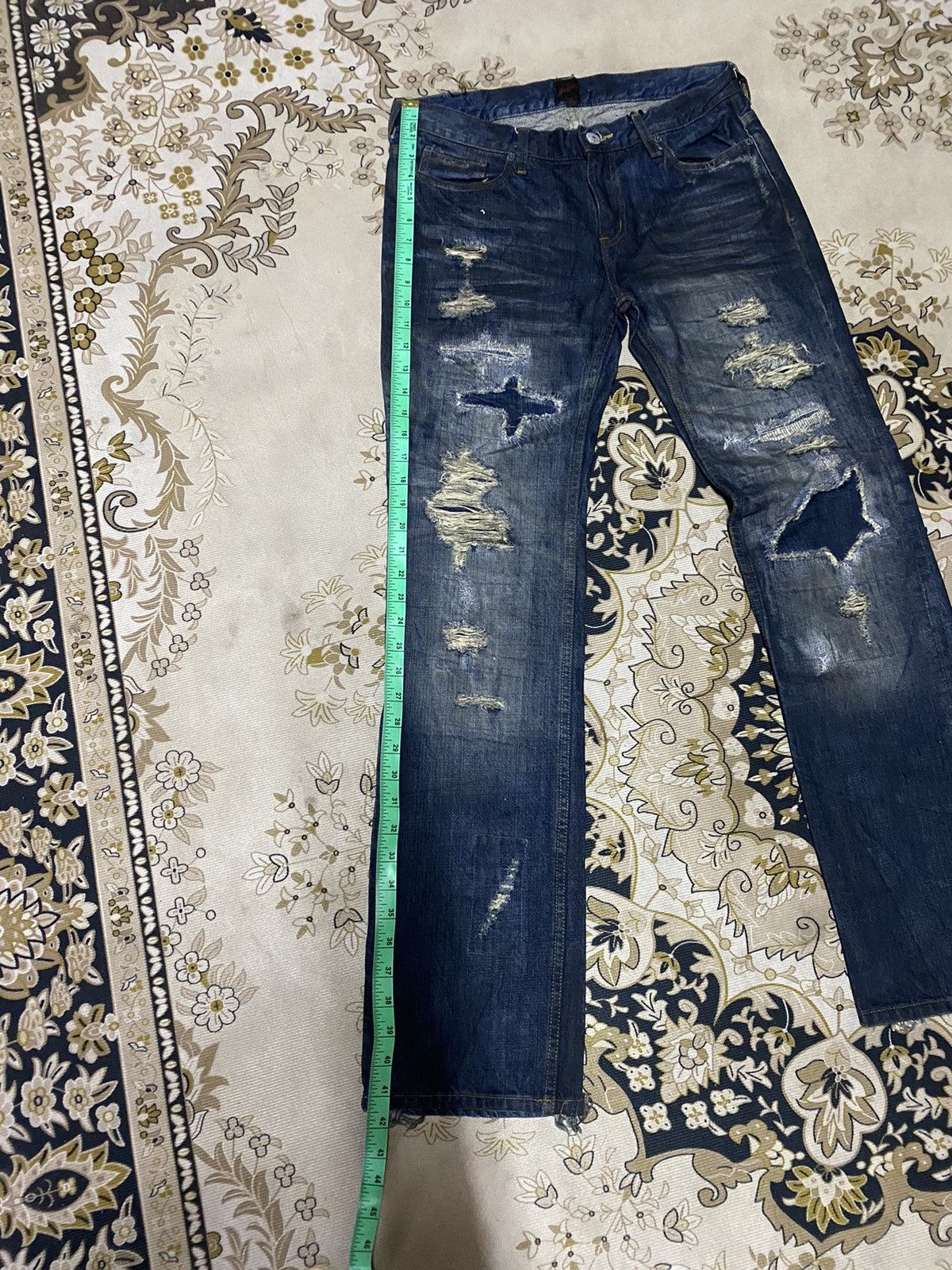 JACKROSE Japanese Brand Jack Rose Distressed Design Style Size US 31 - 18 Thumbnail