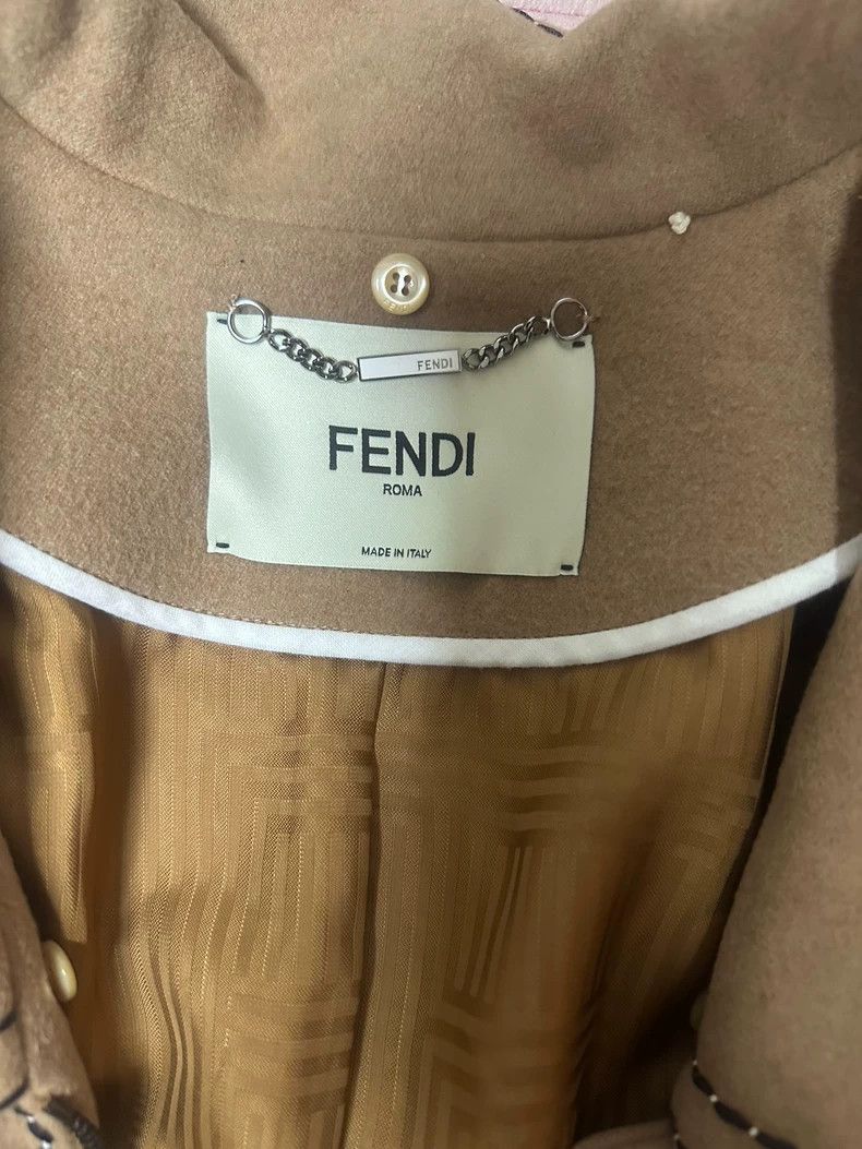 Other FENDI Woolen coat with detachable mink collar Size XS / US 0-2 / IT 36-38 - 4 Thumbnail