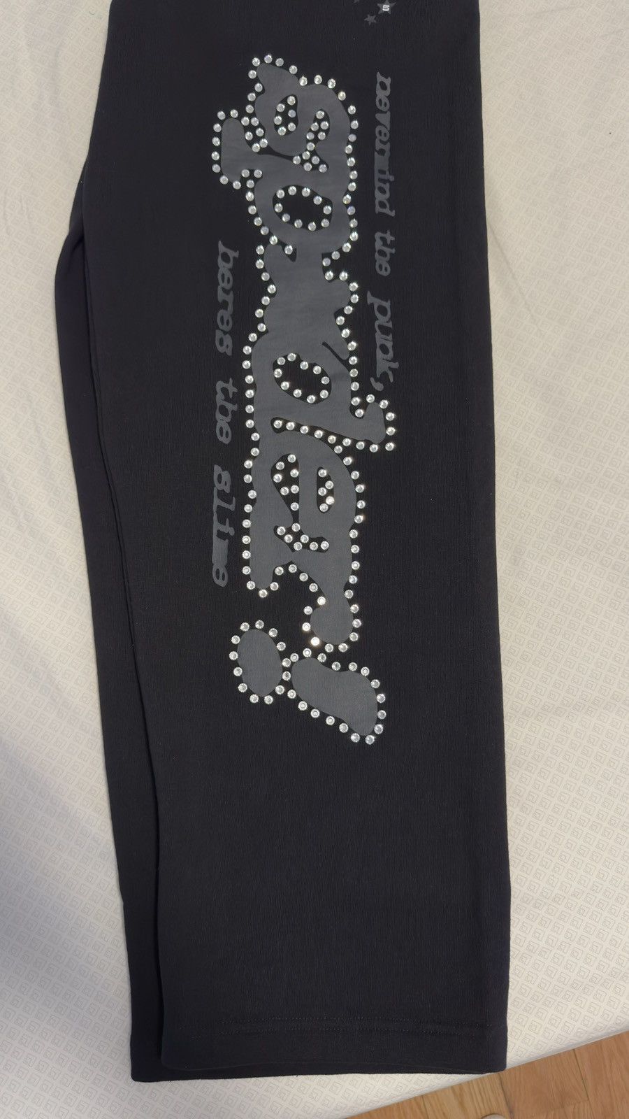 Sp5der SP5DER RHINESTONE PUNK V2 SWEATPANT Size US 34 / EU 50 - 3 Thumbnail