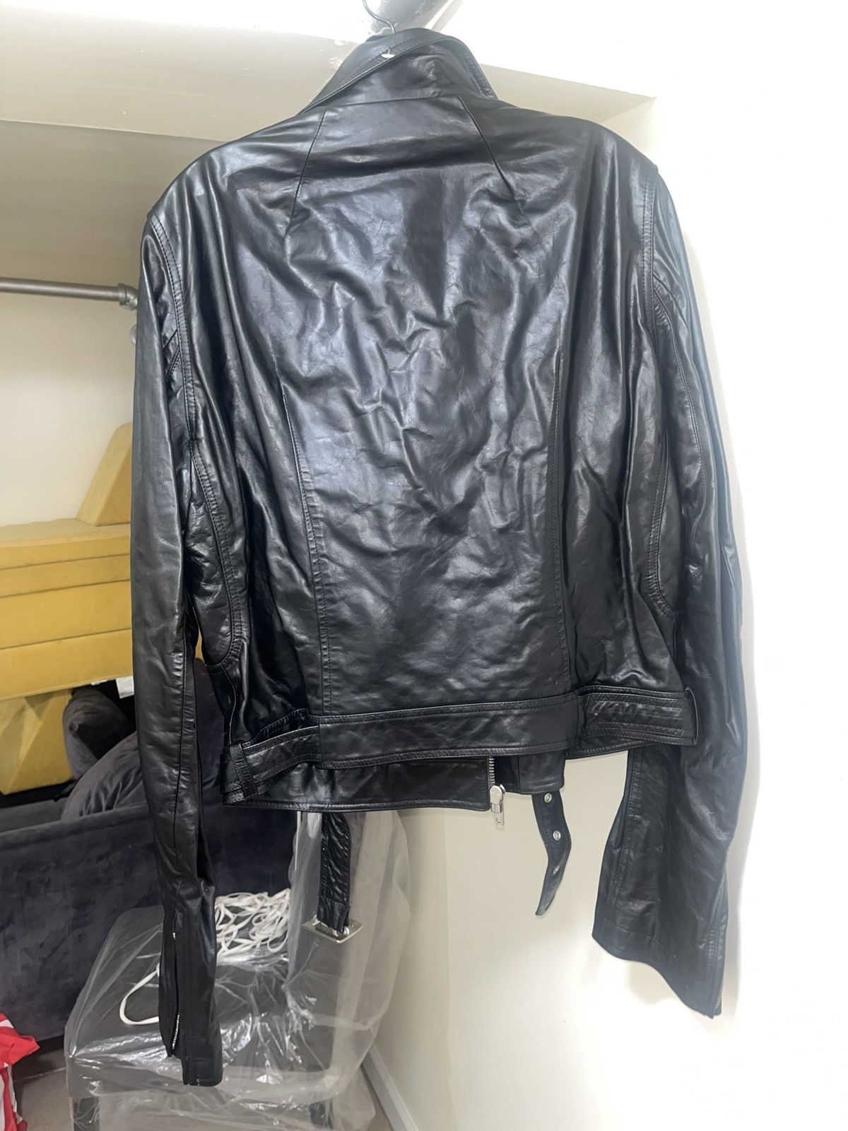 Rick Owens Rick Owens Lukes Stooges Leather Jacket Sz 52 Size US L / EU 52-54 / 3 - 7 Thumbnail