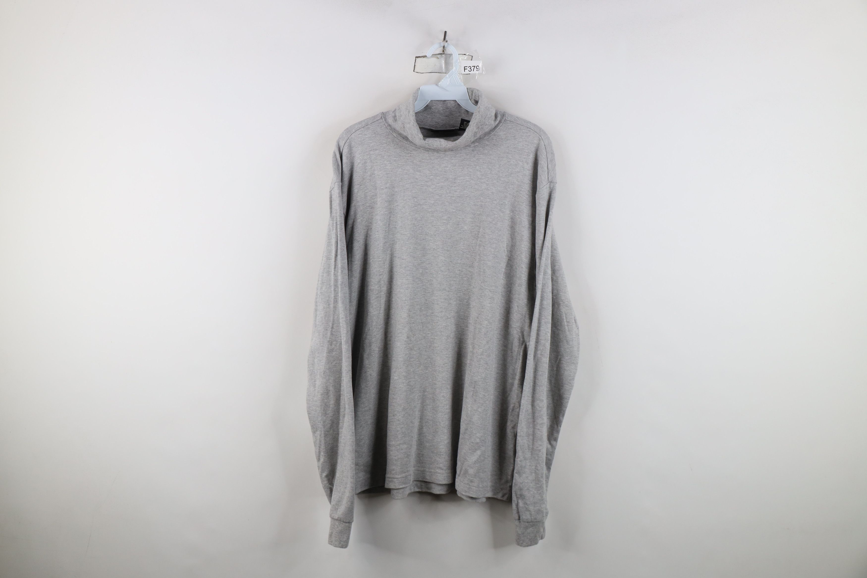 Eddie Bauer Vintage 90s Eddie Bauer Long Sleeve Turtleneck T-Shirt Gray Size US XL / EU 56 / 4 - 1 Thumbnail