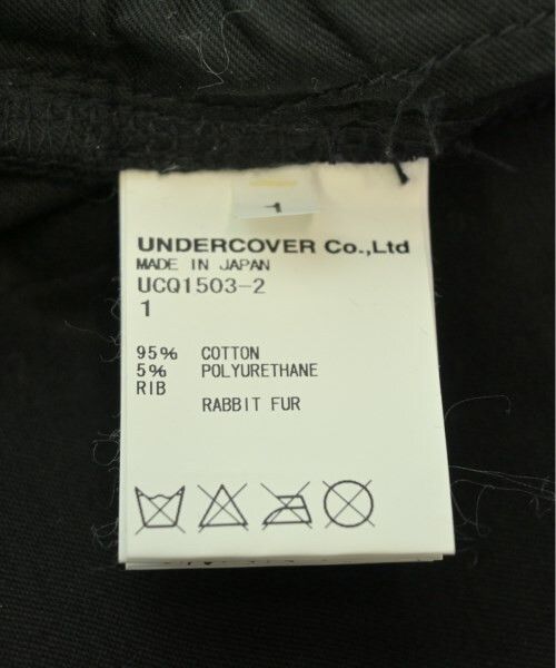 Undercover UNDERCOVER Cropped Pants Rabbit Fur Black Size S Size 25" / US 0 / IT 36 - 4 Thumbnail