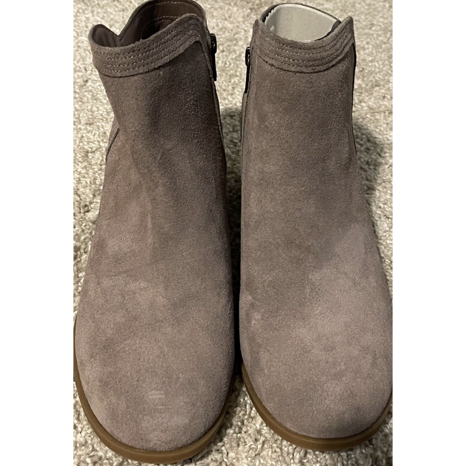 Ugg Koolaburra by UGG Womens THIA Ankle Boots Tan 12 US Block Heel Bootie Suede Pull On Round Toe Womens Boots - 1096441 Size US 10 / IT 40 - 6 Thumbnail