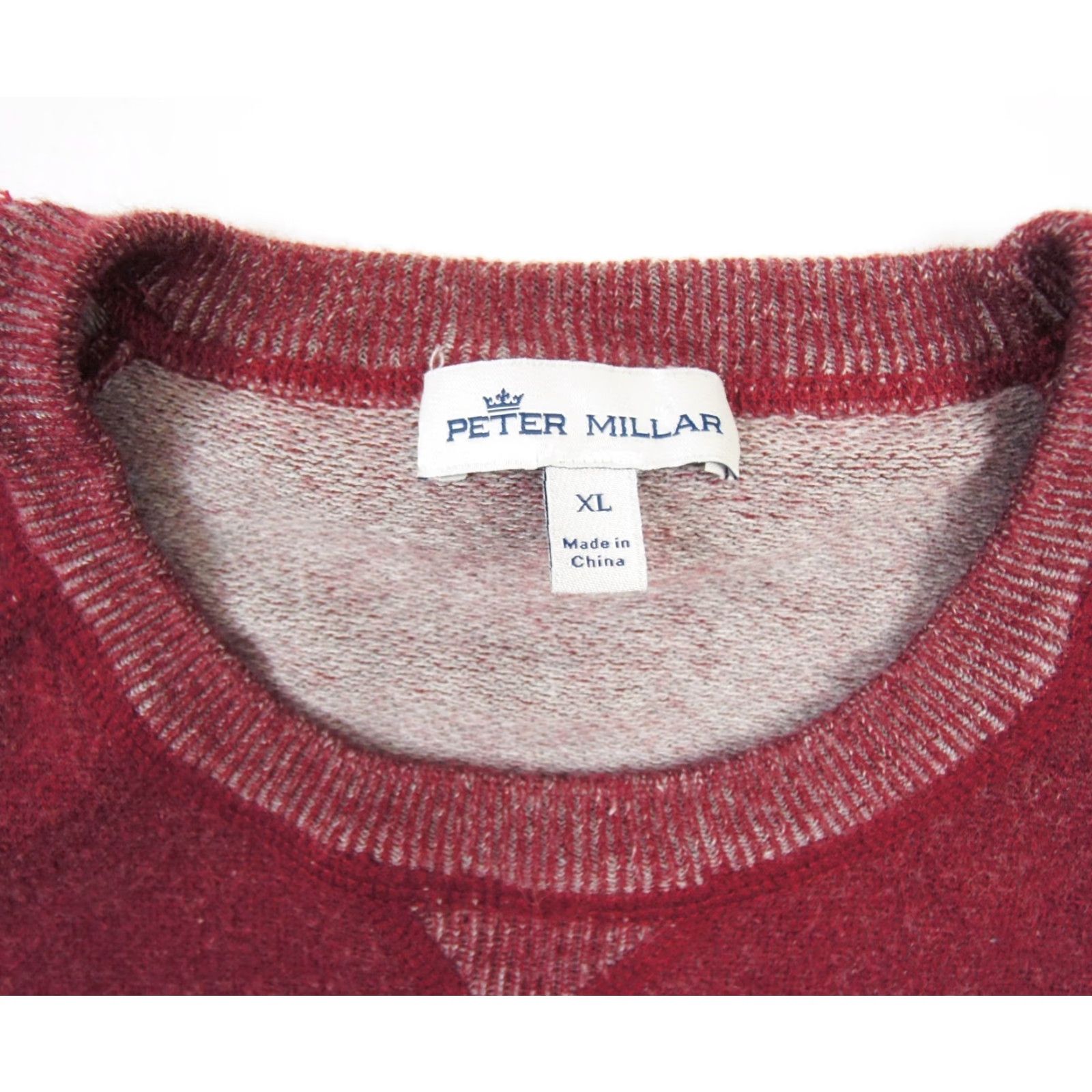 Peter Millar Peter Millar Sweater Mens XL Red Crew Neck Knit Pullover Cotton Wool All Seasons Autumn Winter Spring Summer Classic Preppy Mens Size US XL / EU 56 / 4 - 6 Thumbnail