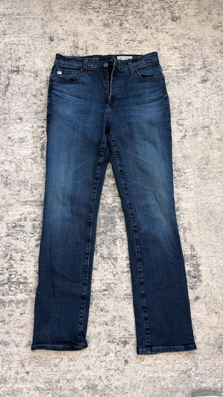 AG Adriano Goldschmied AG Adriano Goldschmied The Mari HighRise Slim Straight Jeans Size 30" / US 8 / IT 44 - 1 Thumbnail