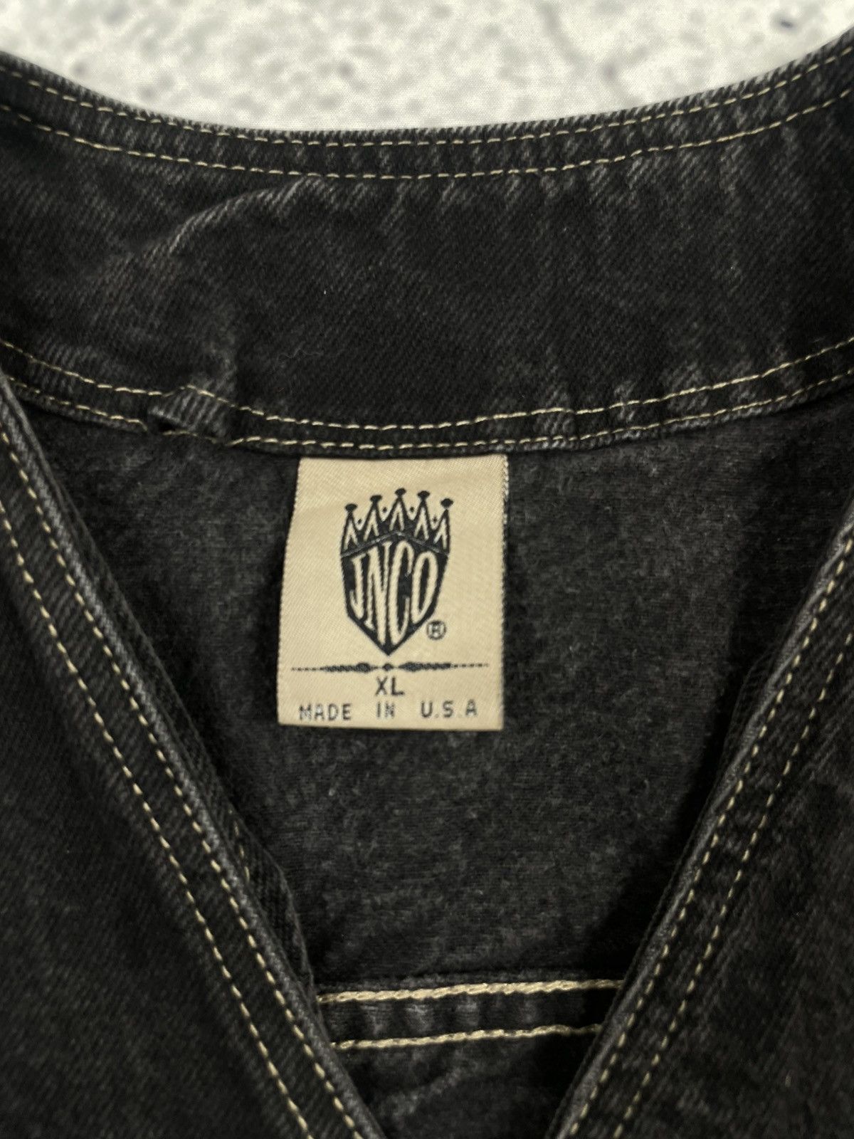 JNCO JNCO XL Denim Vest Vintage JNCO Black Jeans Skate eg Size US XL / EU 56 / 4 - 3 Thumbnail