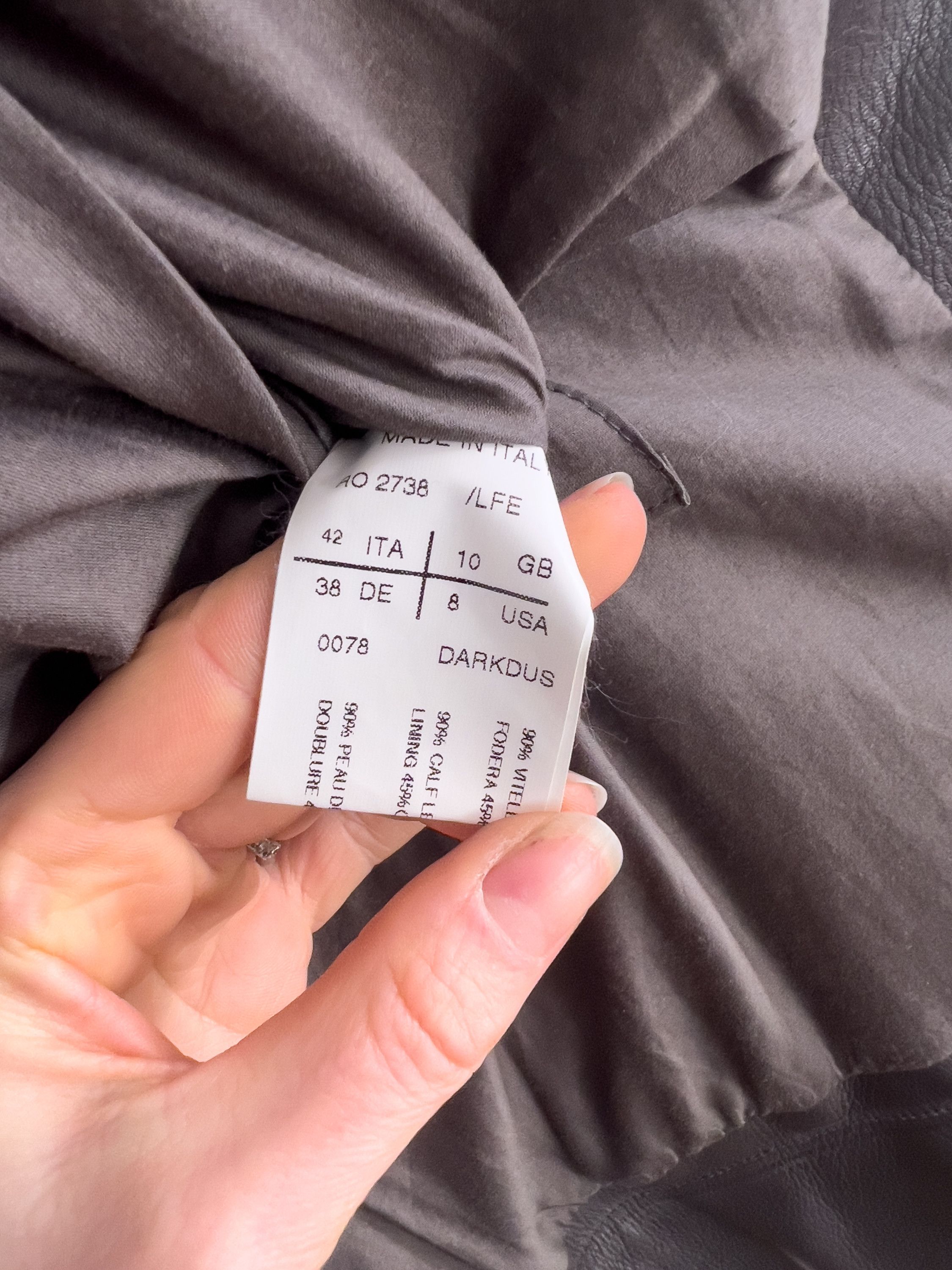 Rick Owens FW11 LIMO Leather Jacket Size XS / US 0-2 / IT 36-38 - 14 Thumbnail