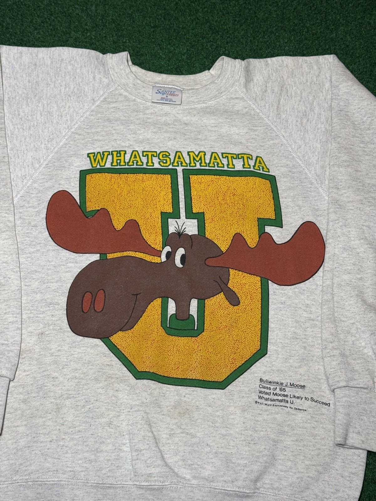 Vintage Vintage 80s 90s Rocky And Bullwinkle S/M Cartoon Crewneck Size M / US 6-8 / IT 42-44 - 2 Thumbnail